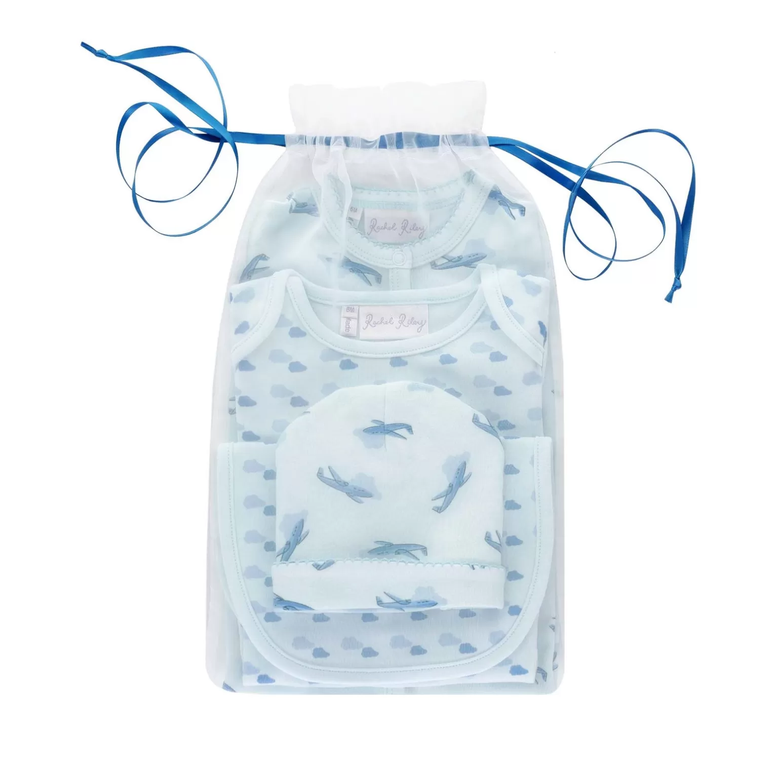Rachel Riley Airplane Welcome Baby Set | Baby Girl Babygros & Babysuits