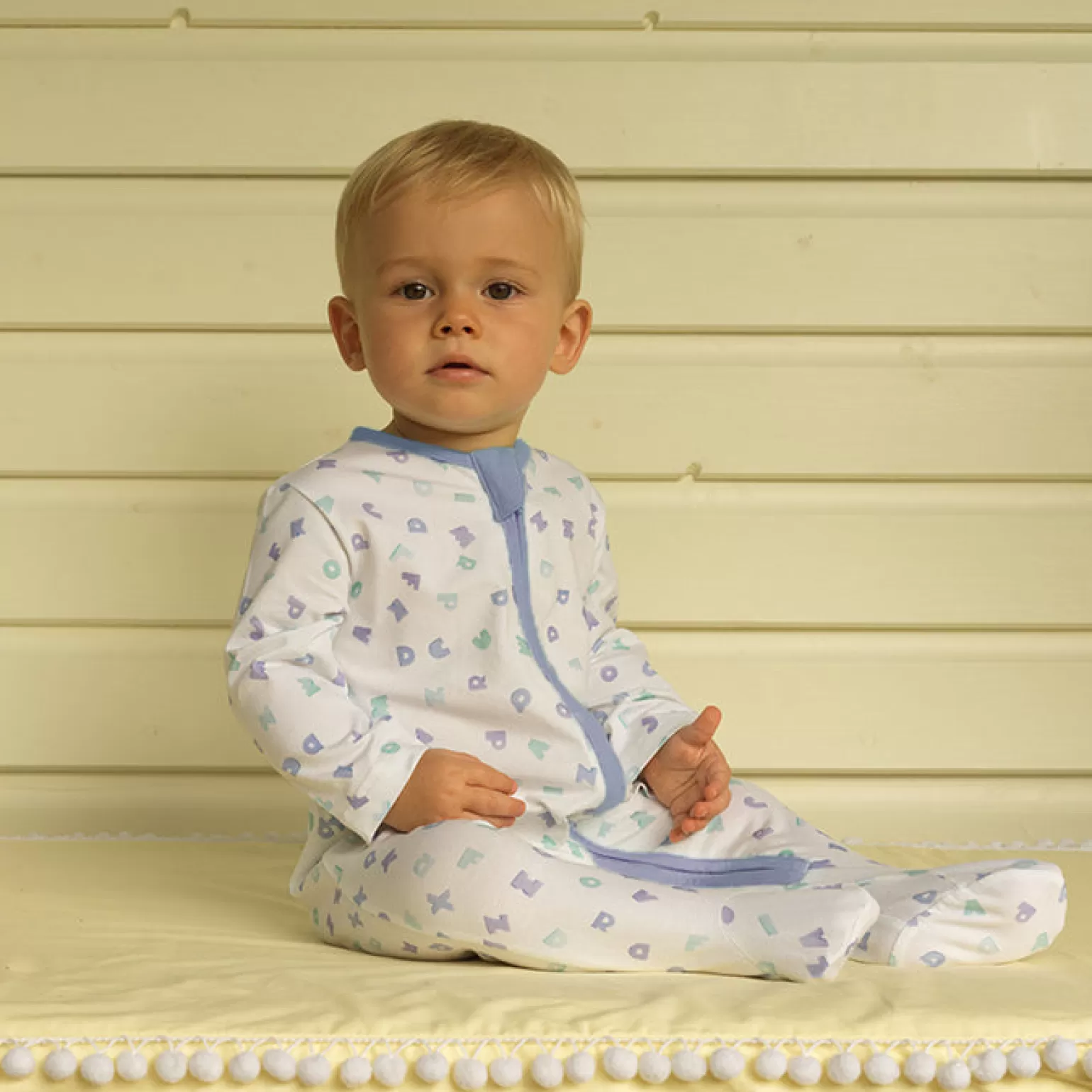 Rachel Riley Alphabet Babygro | Baby Boy Babygros & Babysuits