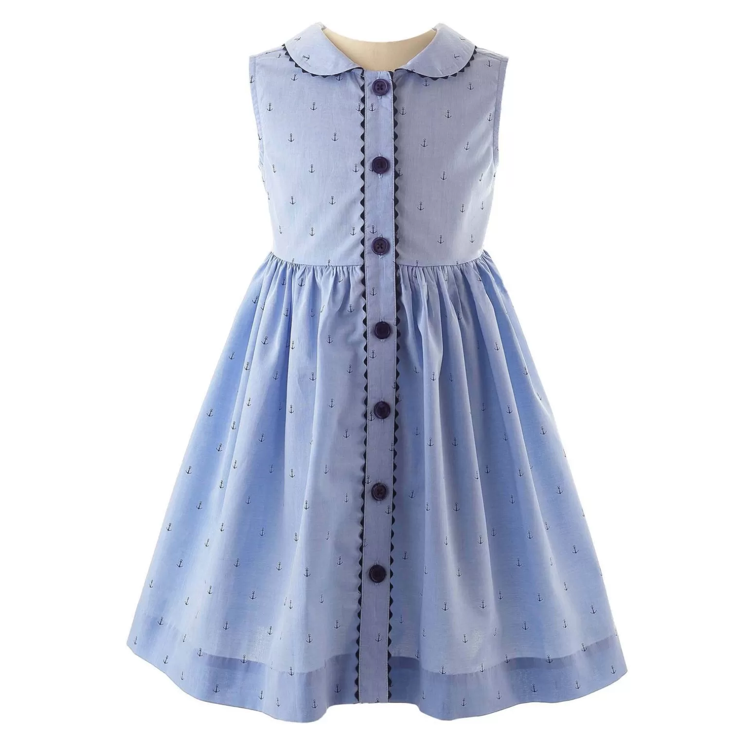 Rachel Riley Anchor Button-Front Dress | Girl Dresses