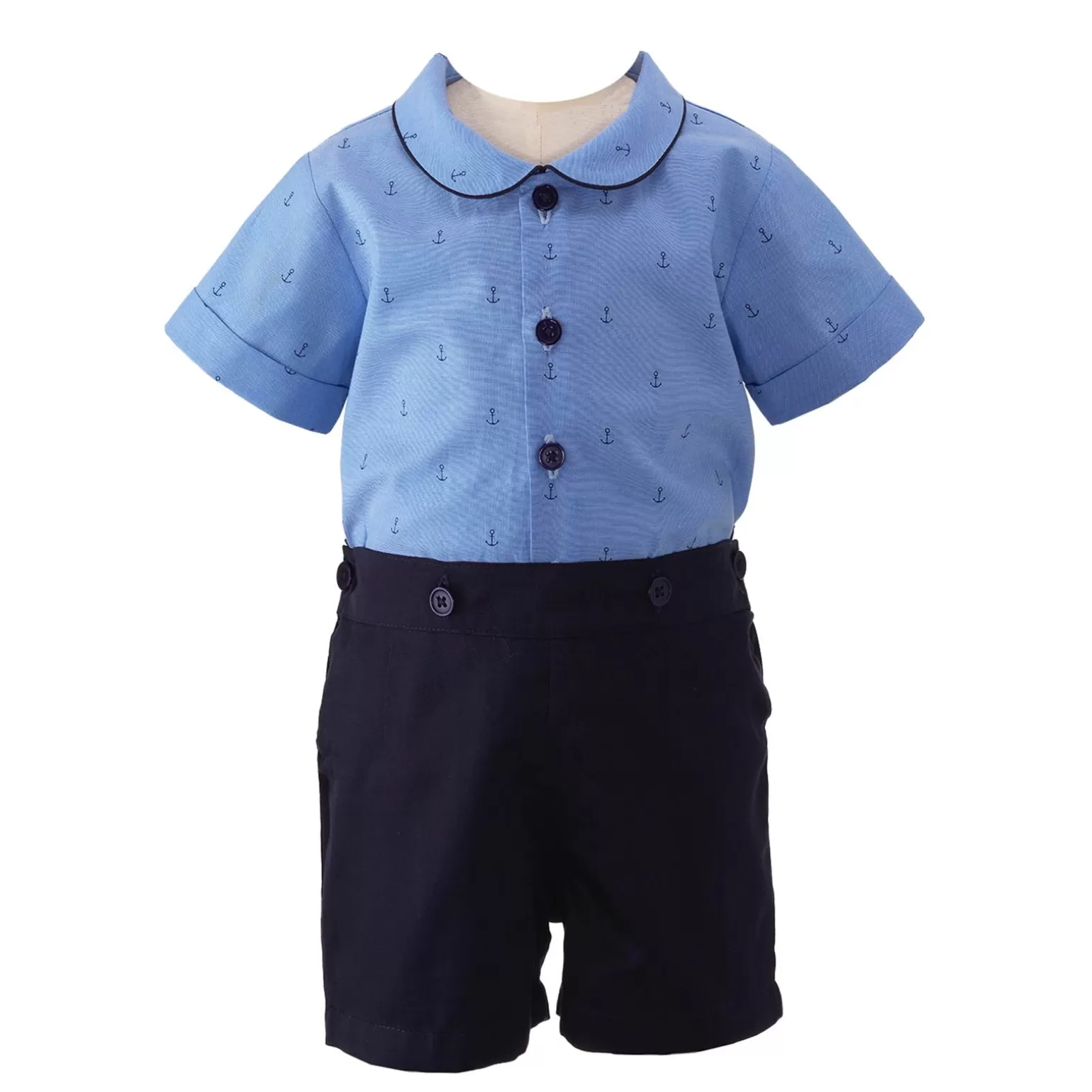 Rachel Riley Anchor Shirt & Short Set | Baby Boy Sets & Outfits