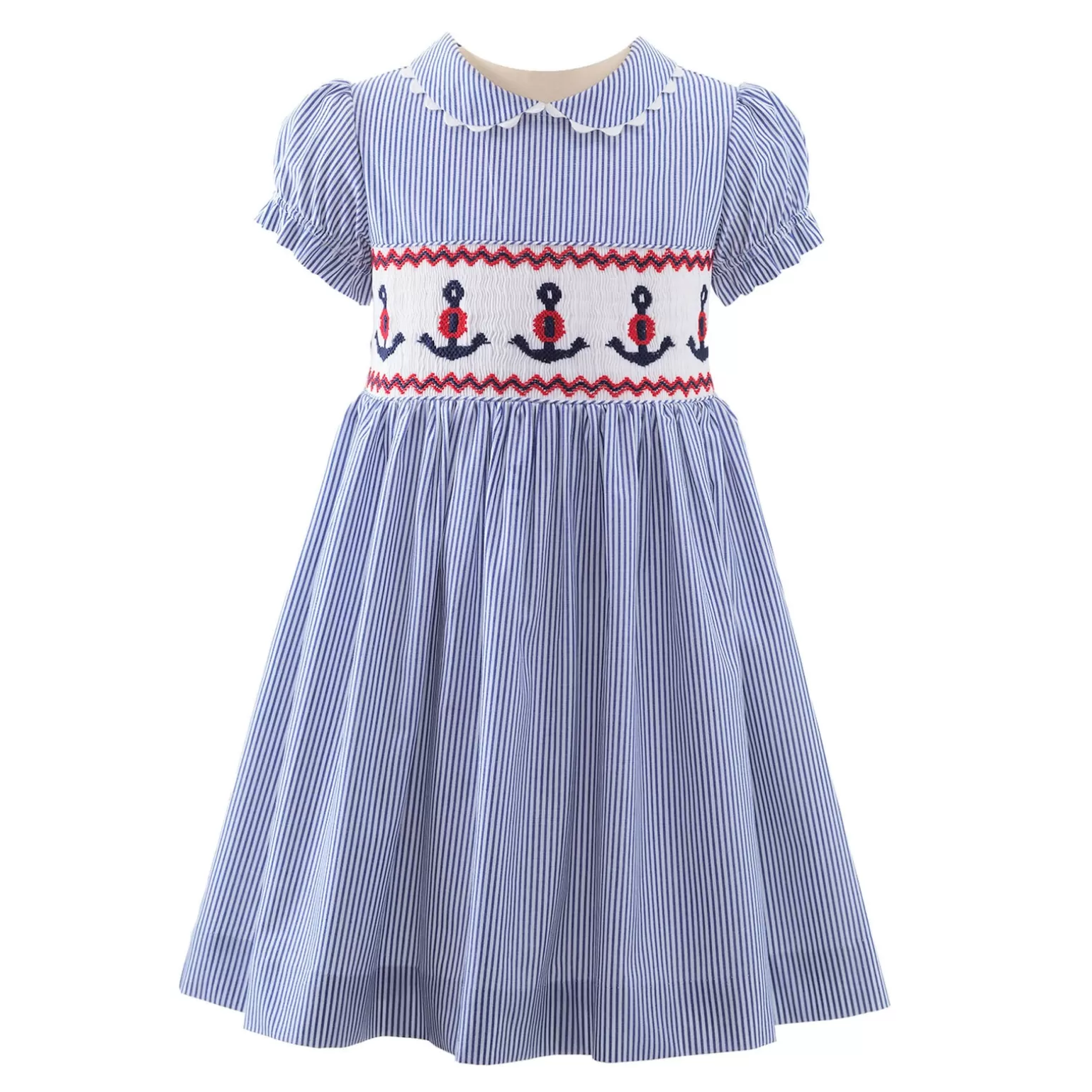 Rachel Riley Anchor Smocked Dress | Girl Dresses