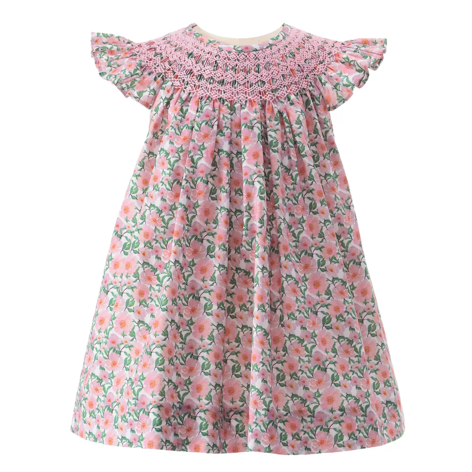 Rachel Riley Angel Floral Smocked Dress & Bloomers | Baby Girl Dresses