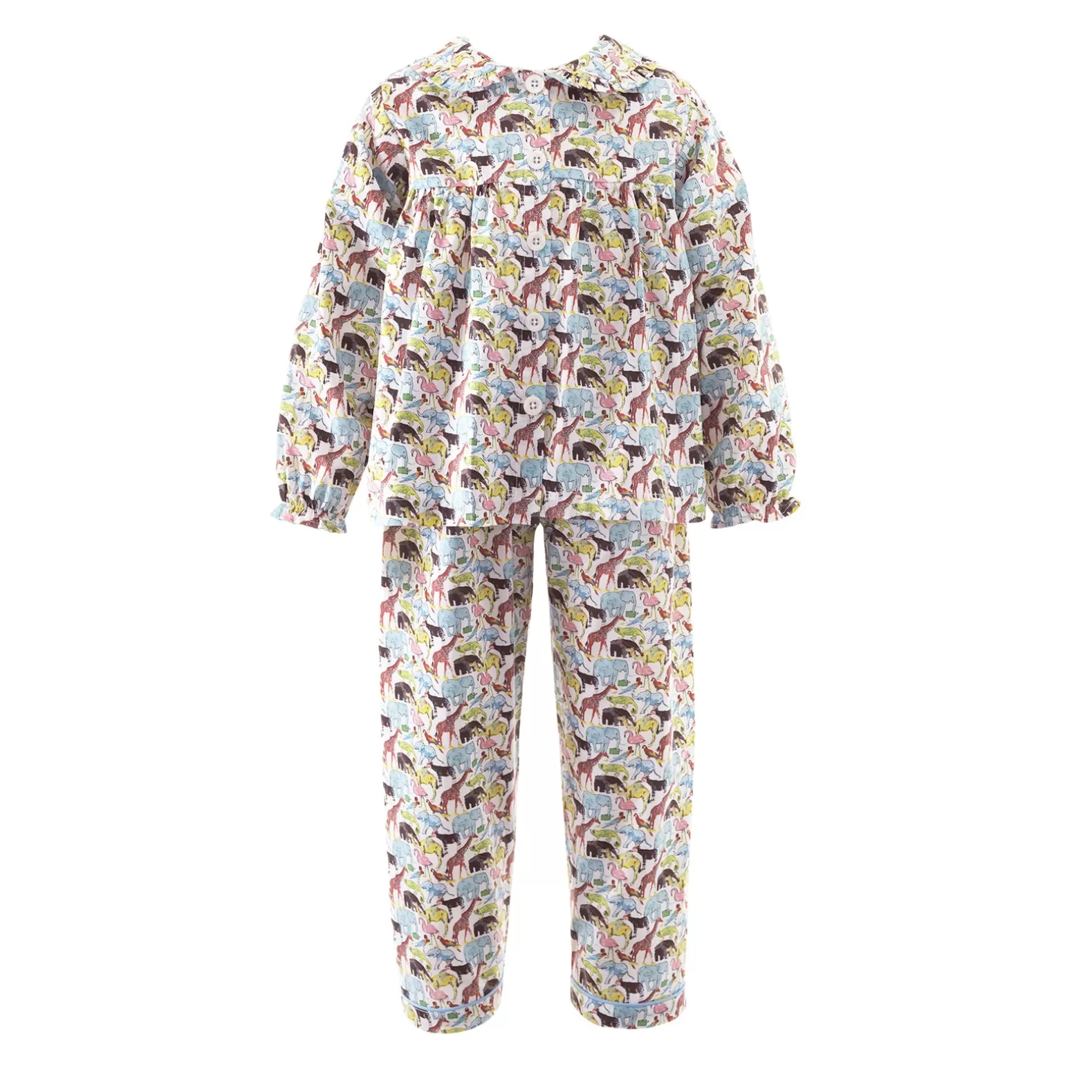 Rachel Riley Animal Print Babydoll Pyjamas | Girl Pyjamas & Nightdresses