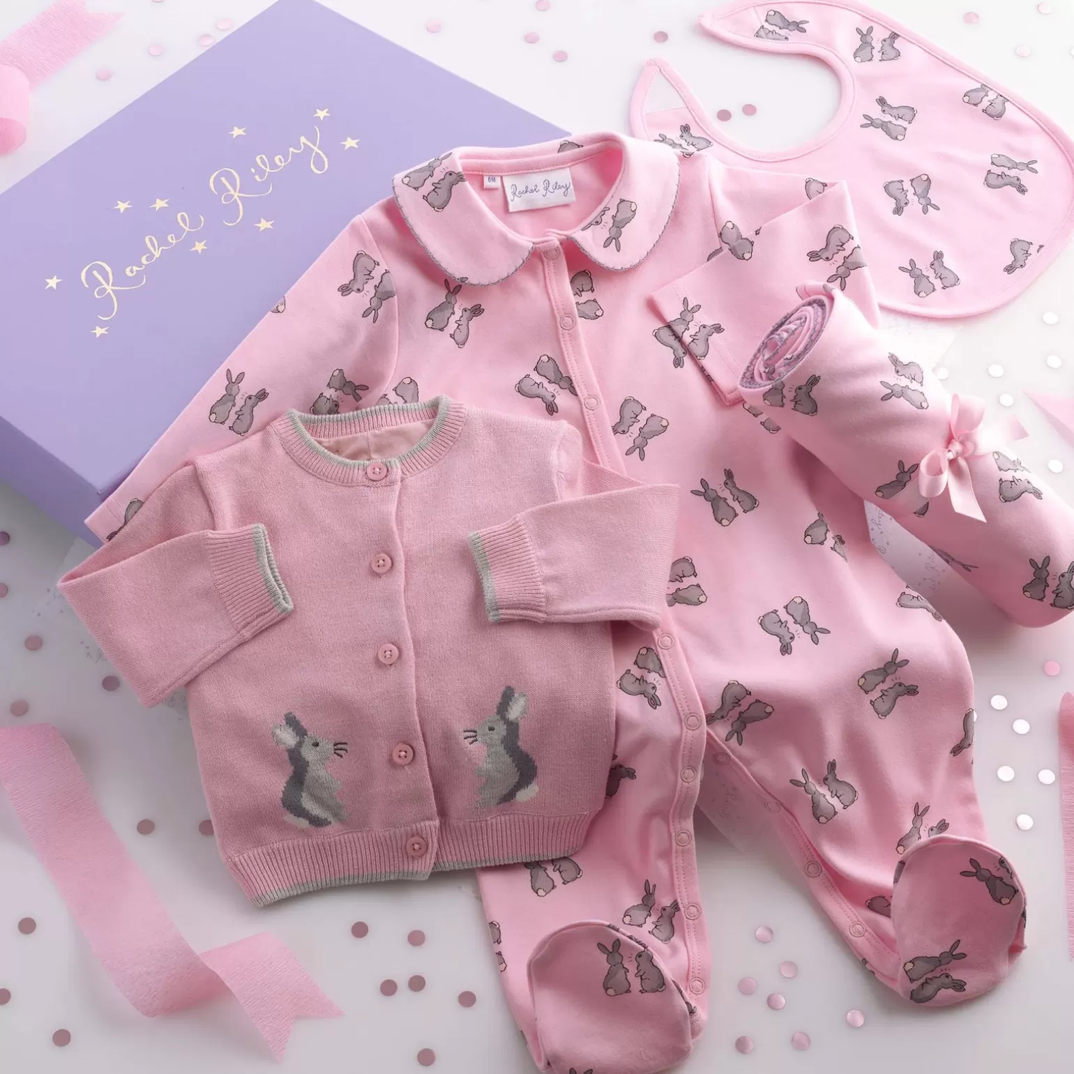 Rachel Riley Baby Bunny Gift Box | Baby Girl Newborn