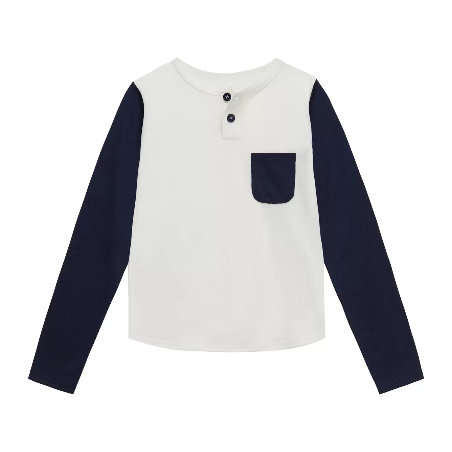 Rachel Riley Baseball Long Sleeve Tee French Navy | Boy Shirts & Tops