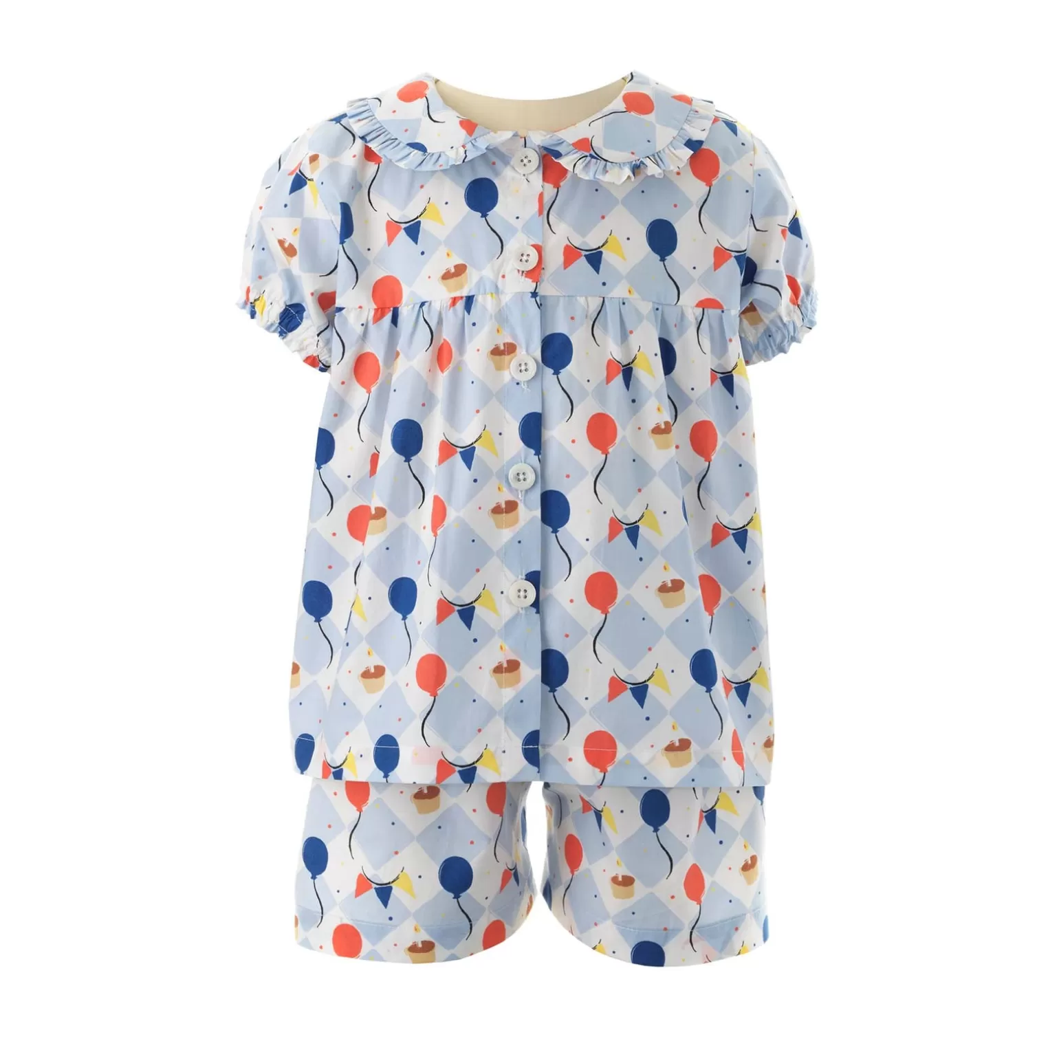 Rachel Riley Birthday Babydoll Short Pyjamas | Girl Pyjamas & Nightdresses