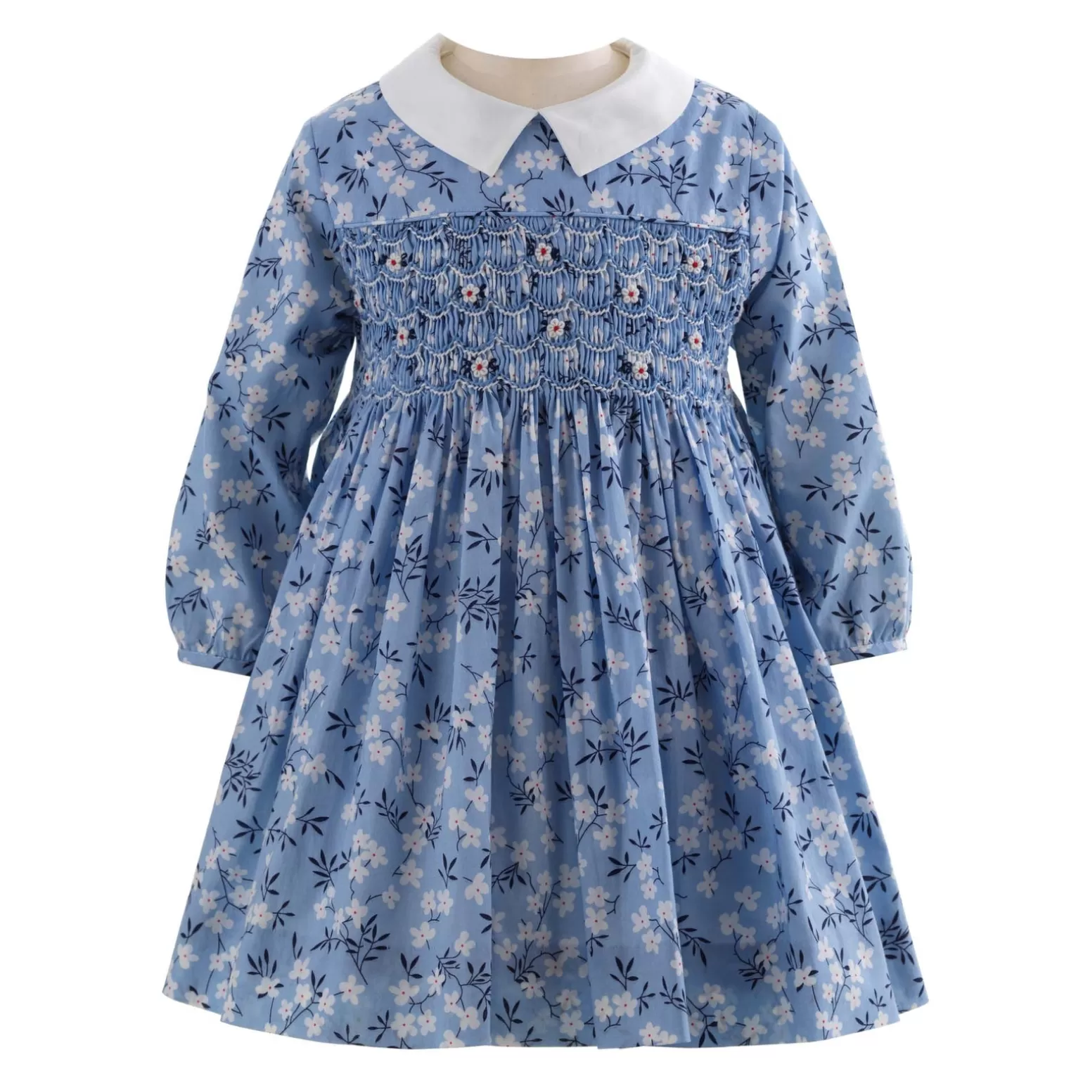 Rachel Riley Blossom Smocked Dress & Bloomers | Baby Girl Dresses