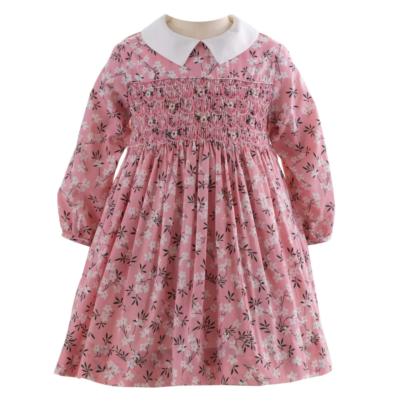 Rachel Riley Blossom Smocked Dress & Bloomers | Baby Girl Dresses