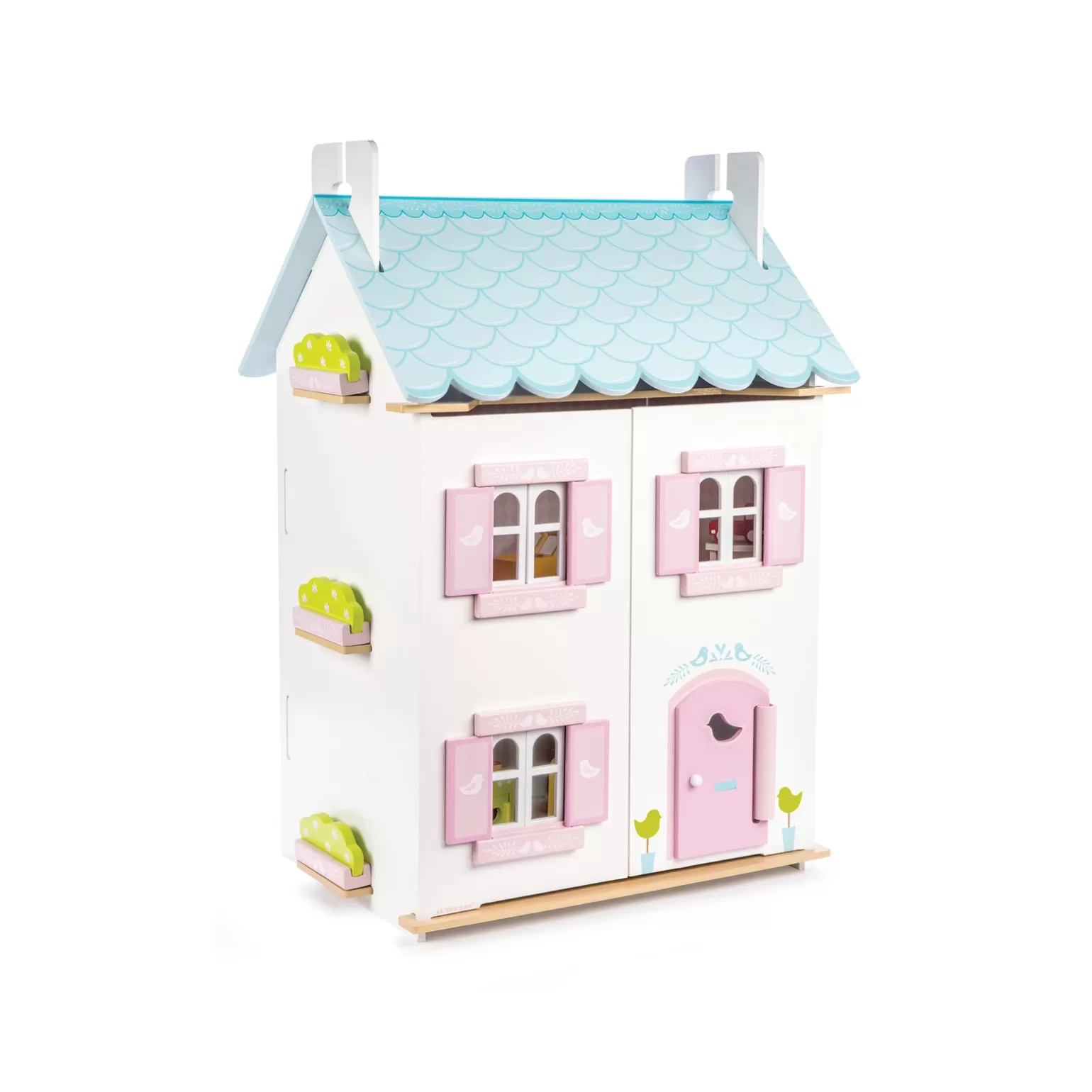 Rachel Riley Blue Bird Dolls House & Furniture | Doll Houses & Pretend Play