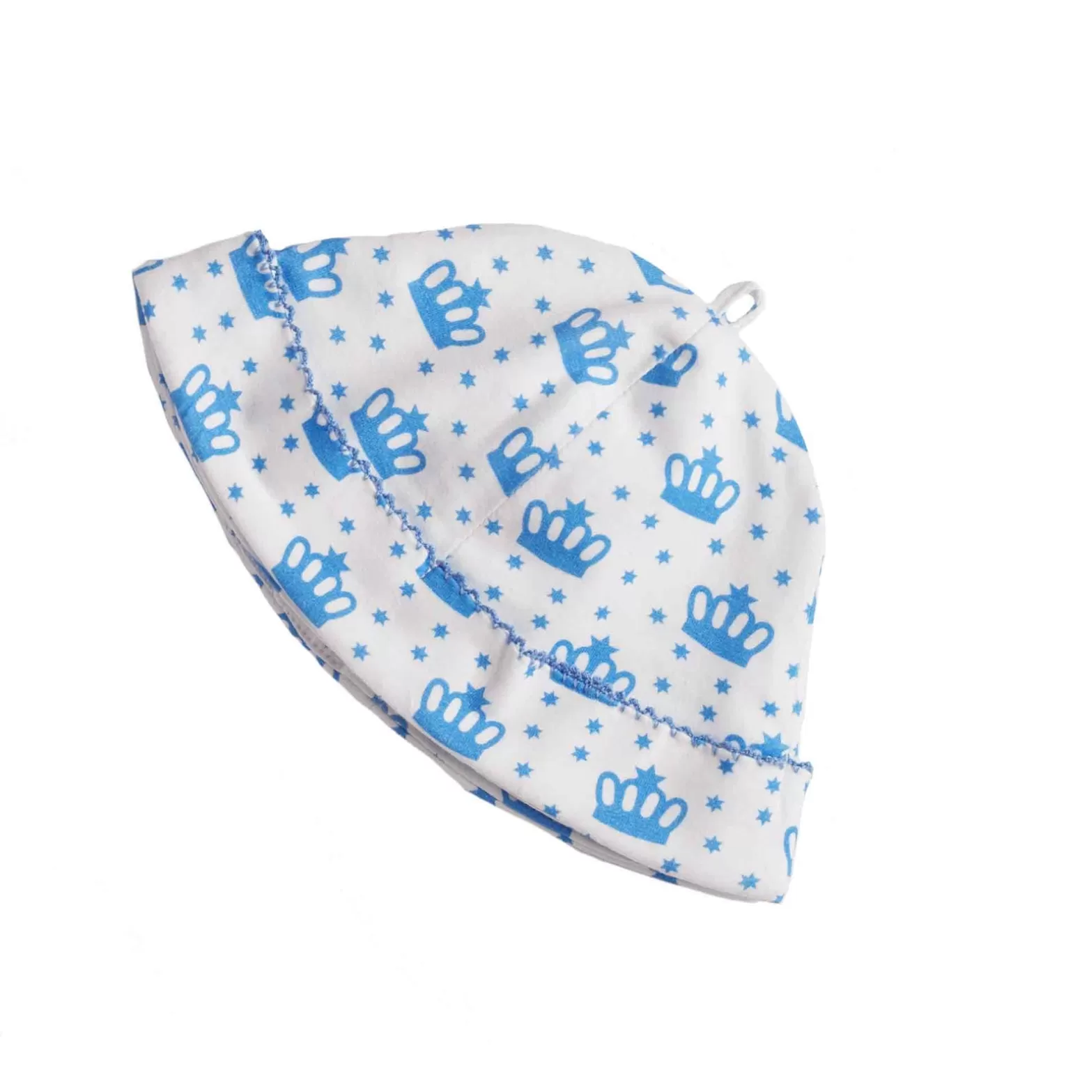 Rachel Riley Blue Polka Dot Crown Hat | Baby Boy Newborn
