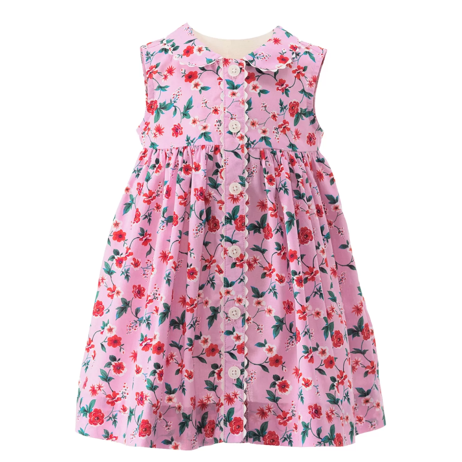 Rachel Riley Botanical Button-Front Dress & Bloomers | Baby Girl Dresses