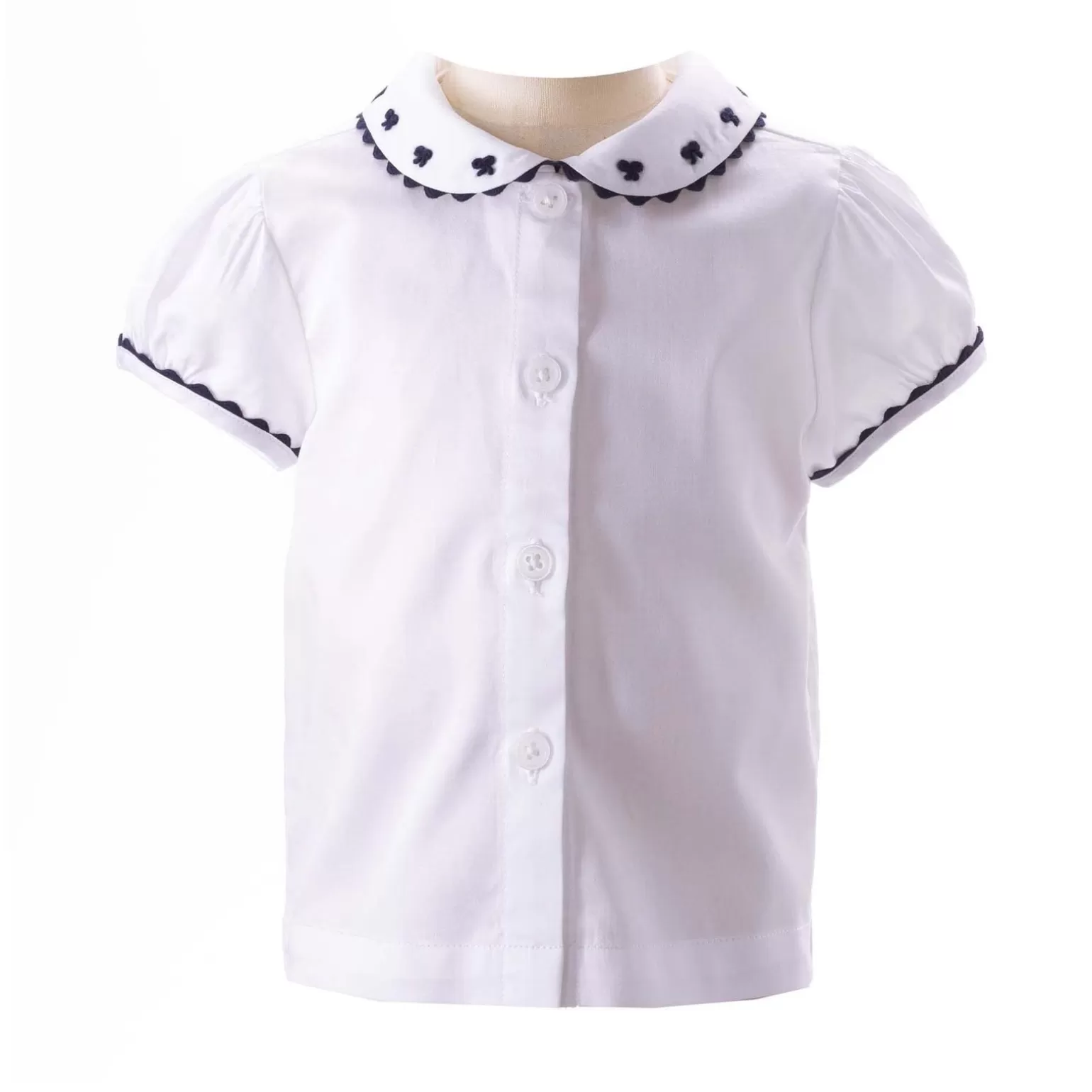 Rachel Riley Bow Embroidered Blouse | Baby Girl Sets & Outfits