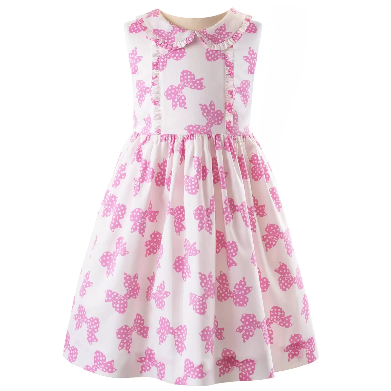 Rachel Riley Bow Frill Dress | Girl Dresses