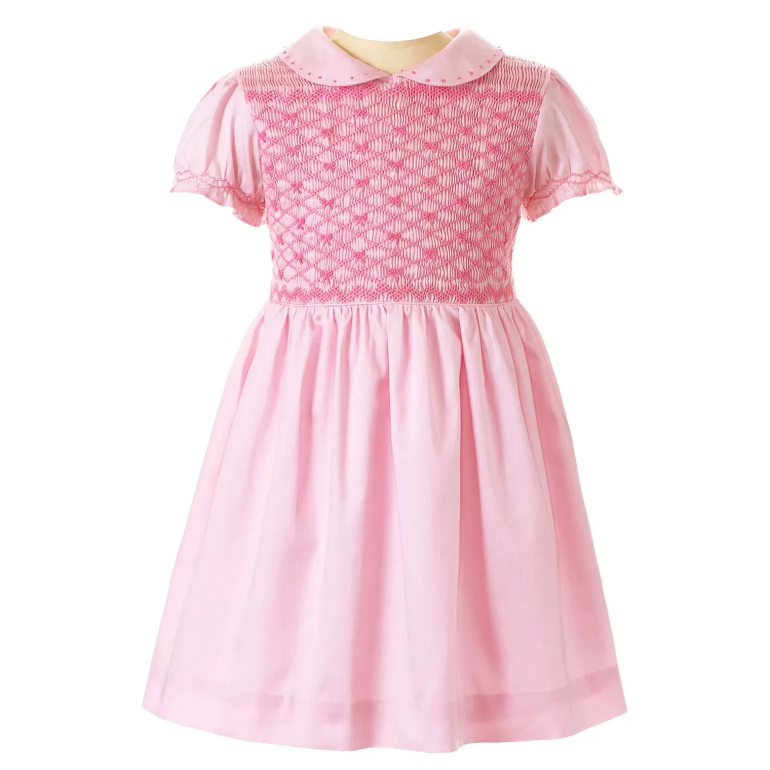 Rachel Riley Bow Smocked Dress | Girl Dresses