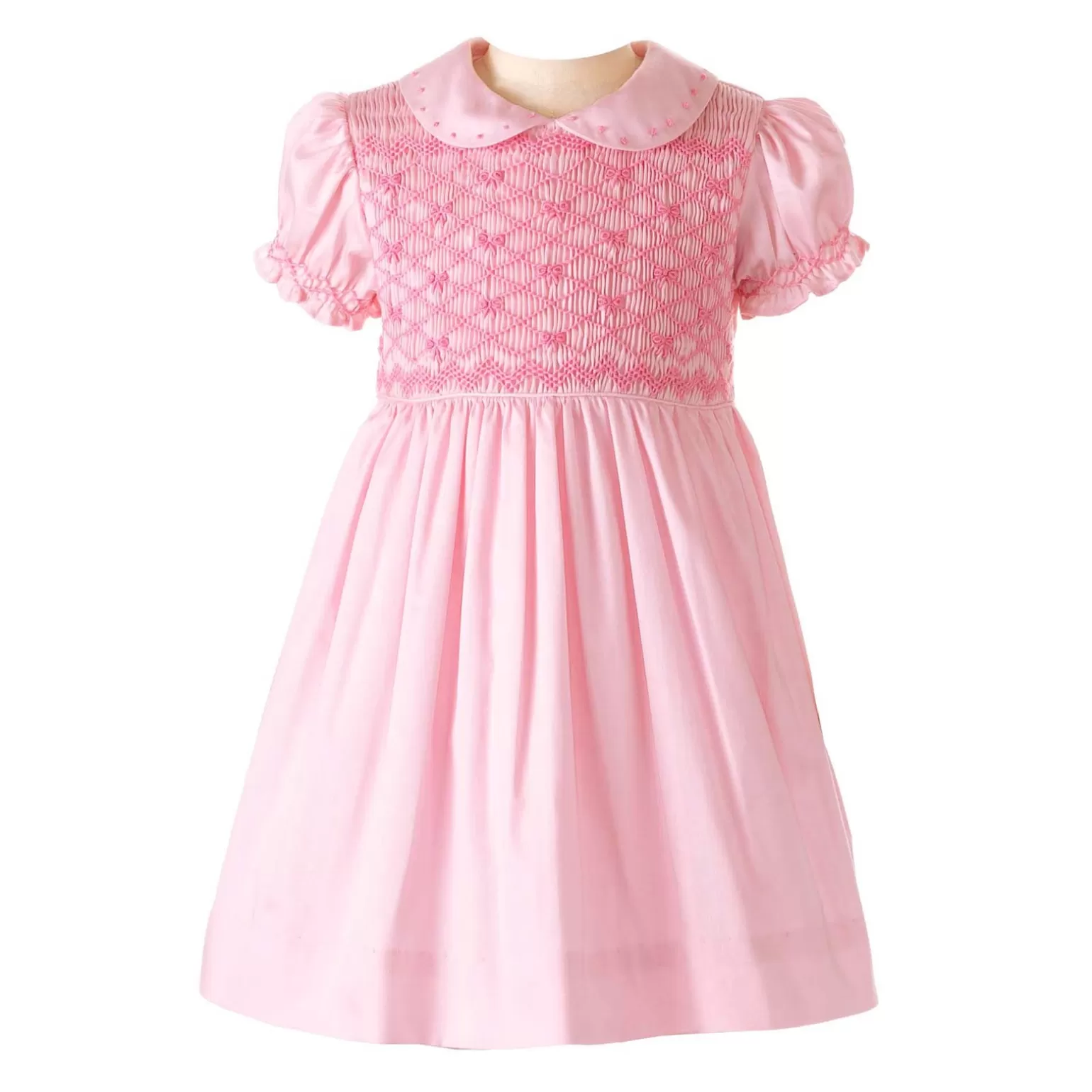 Rachel Riley Bow Smocked Dress & Bloomer | Baby Girl Dresses
