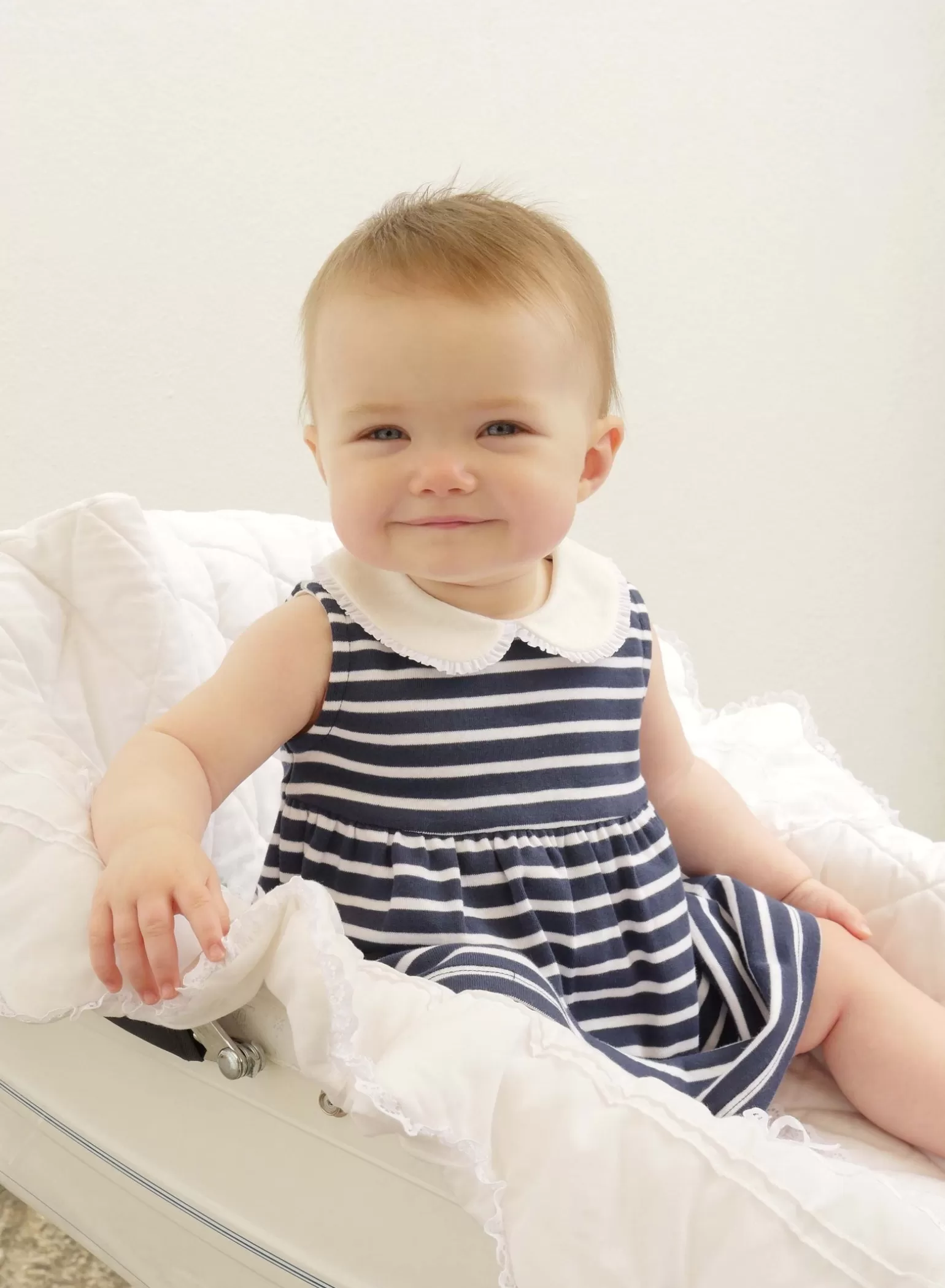 Rachel Riley Breton Striped Jersey Dress | Baby Girl Dresses