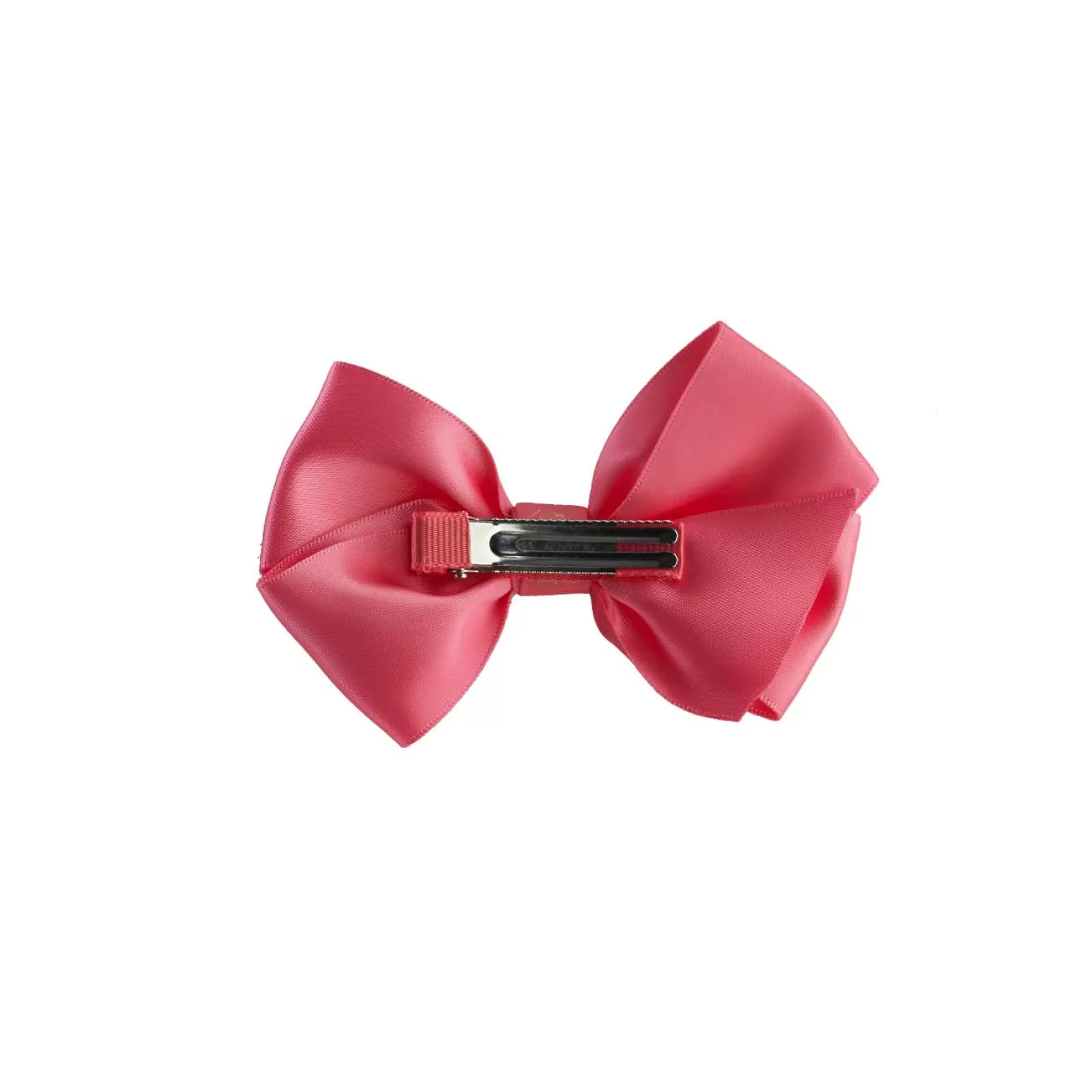 Rachel Riley Bright Pink Satin Ribbon Hairbow | Girl Hair Accessories