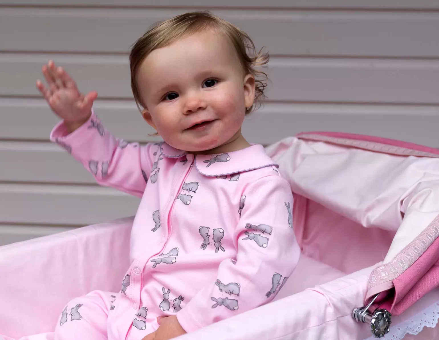 Rachel Riley Bunny Babygro | Baby Girl Babygros & Babysuits