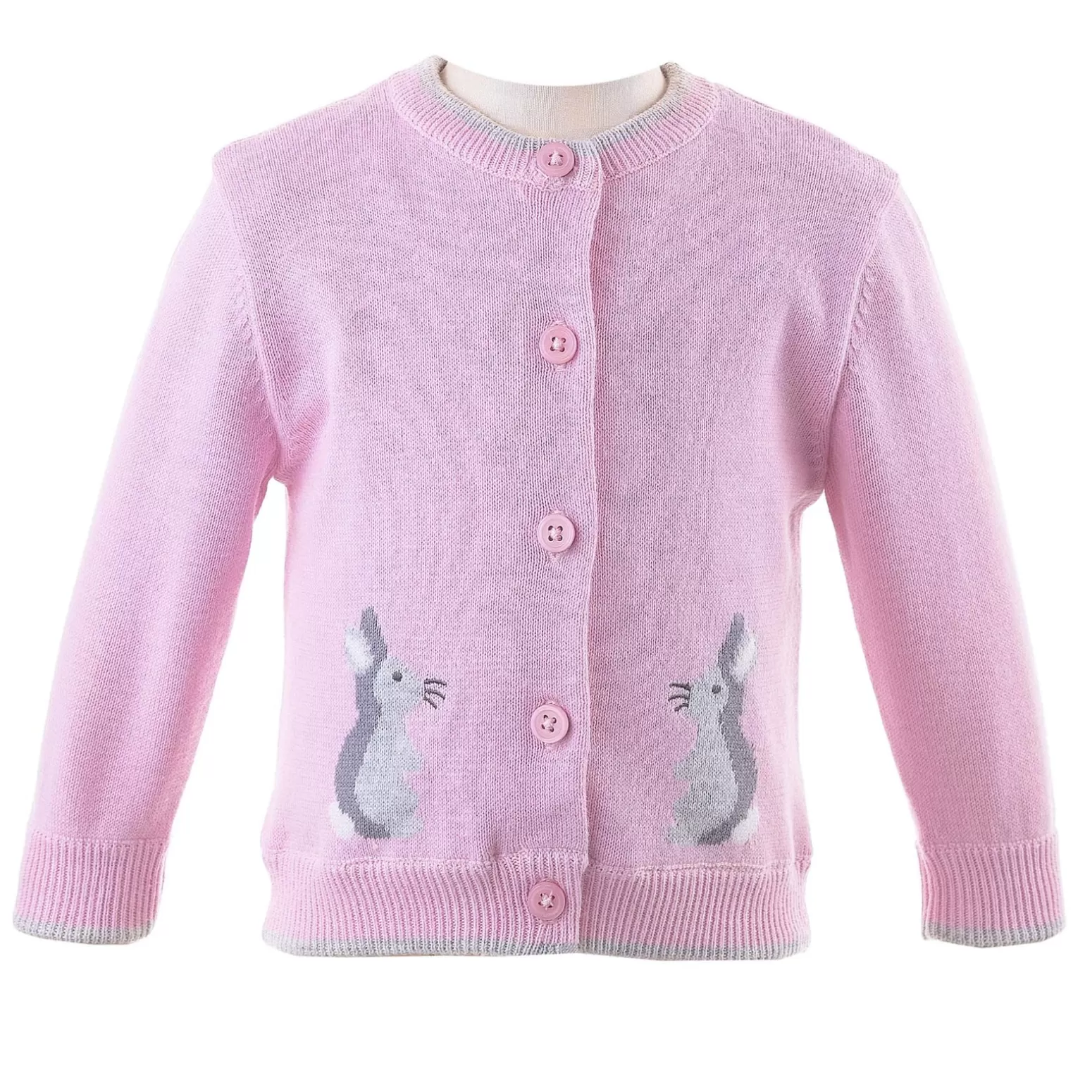 Rachel Riley Bunny Intarsia Cardigan | Baby Girl Newborn