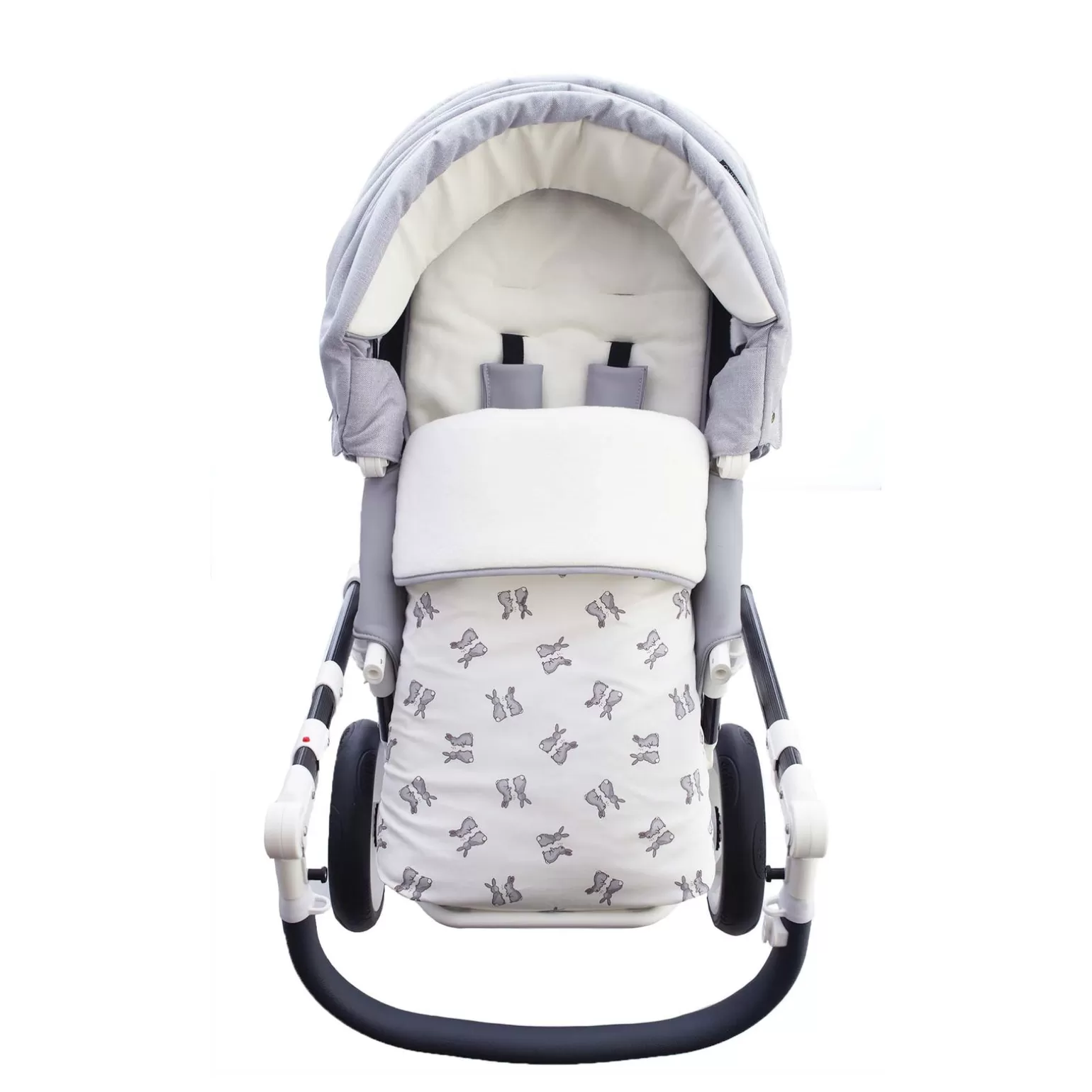 Rachel Riley Bunny Print Footmuff | Baby Boy Newborn