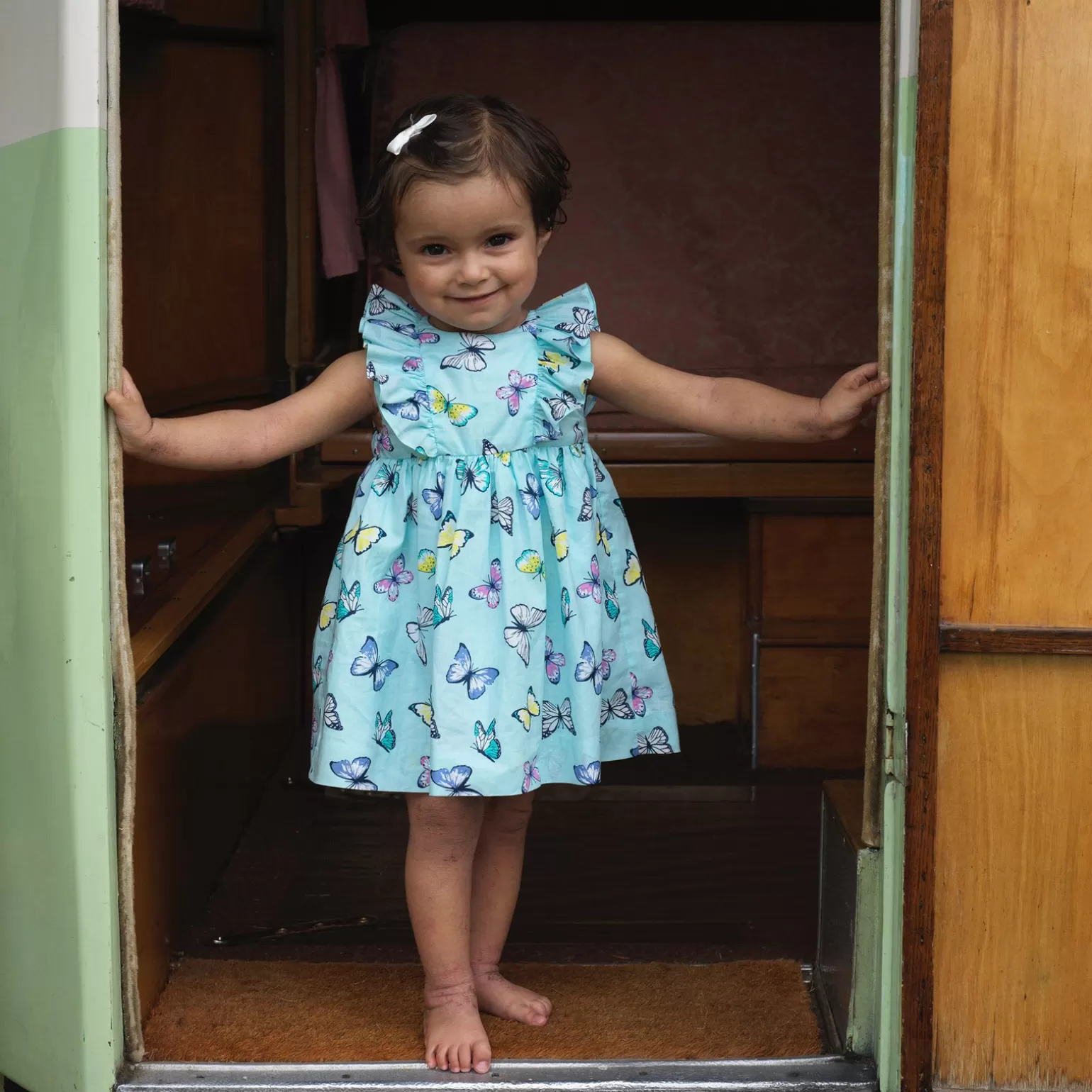 Rachel Riley Butterfly Sundress & Bloomers | Baby Girl Dresses