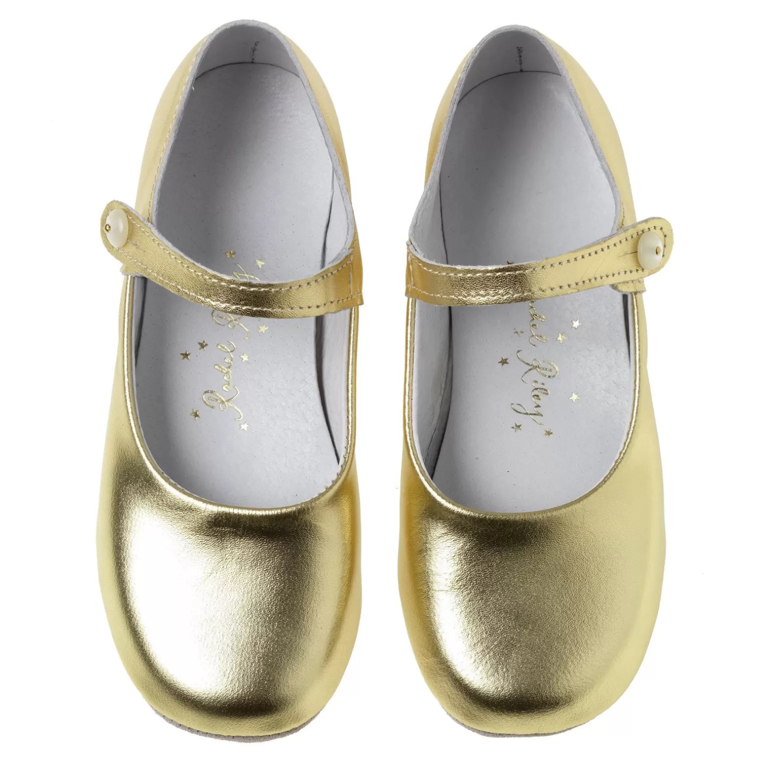 Rachel Riley Button Strap Slippers, | Girl Shoe