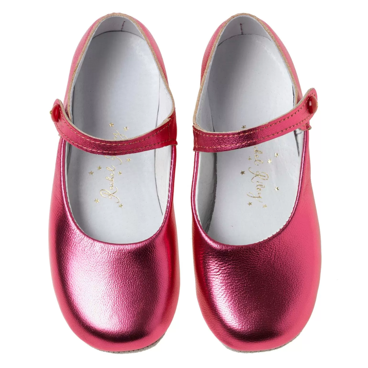 Rachel Riley Button Strap Slippers, | Girl Shoe