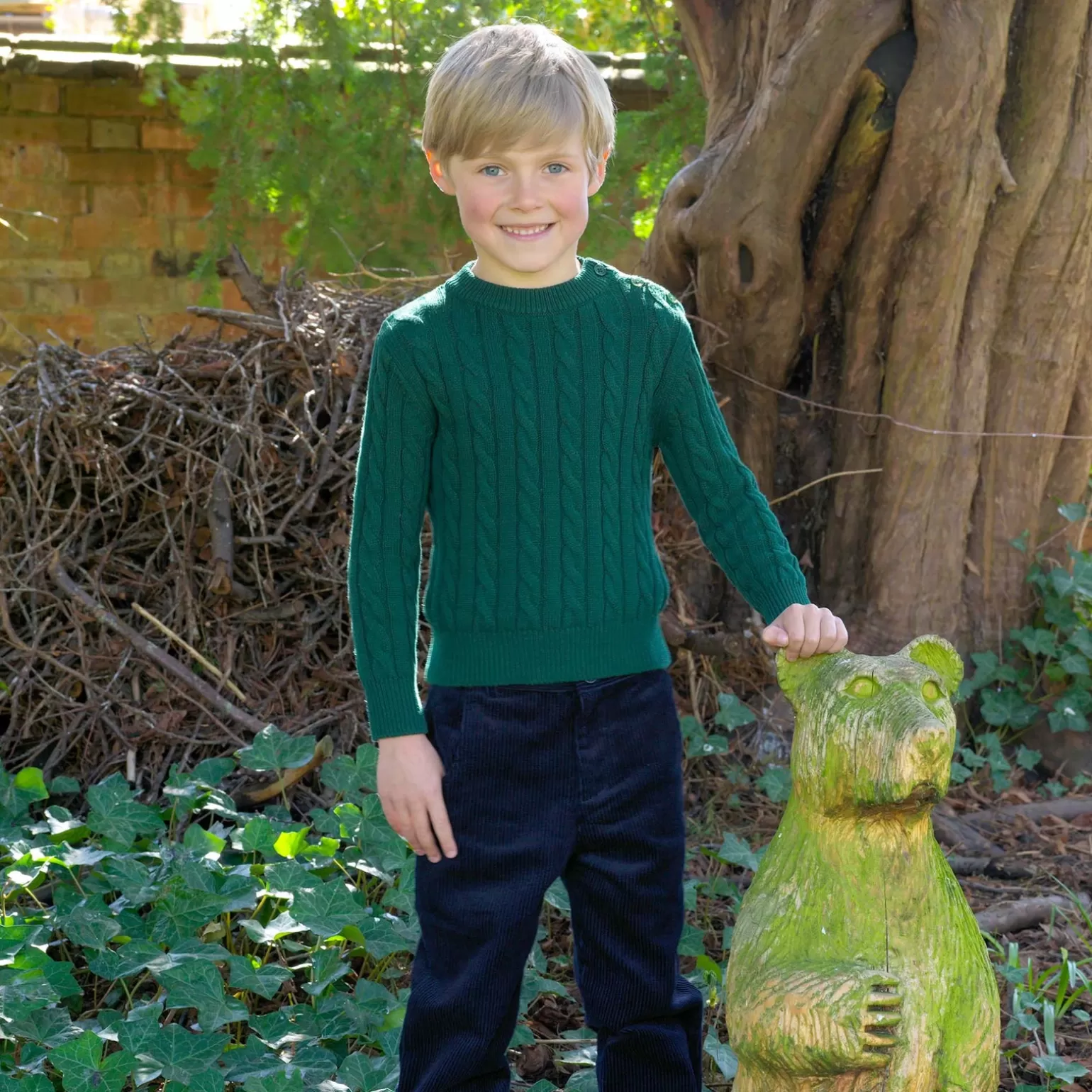 Rachel Riley Cable Knit Sweater | Boy Knitwear, Jackets & Coats