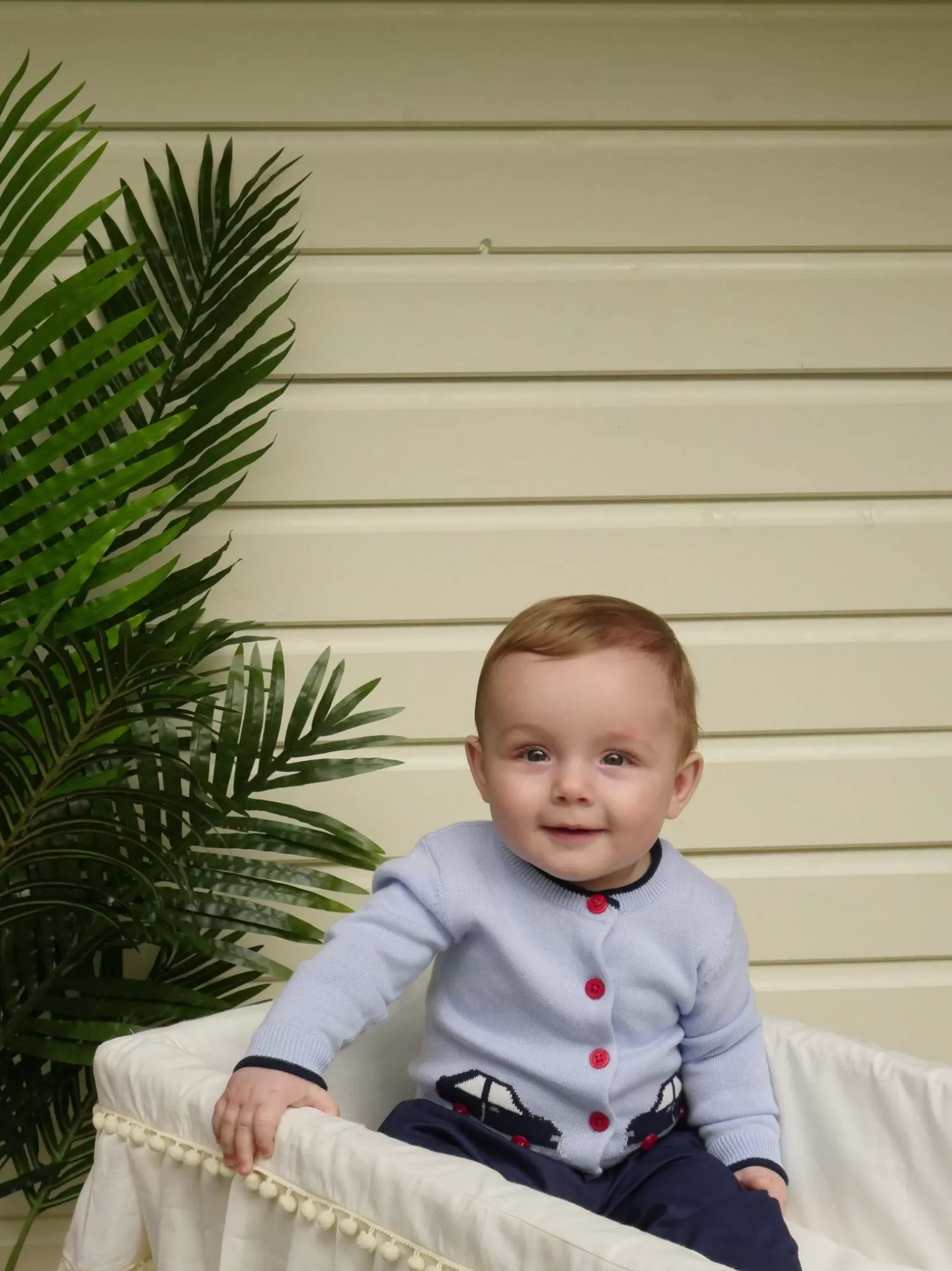 Rachel Riley Car Cardigan | Baby Boy Knitwear
