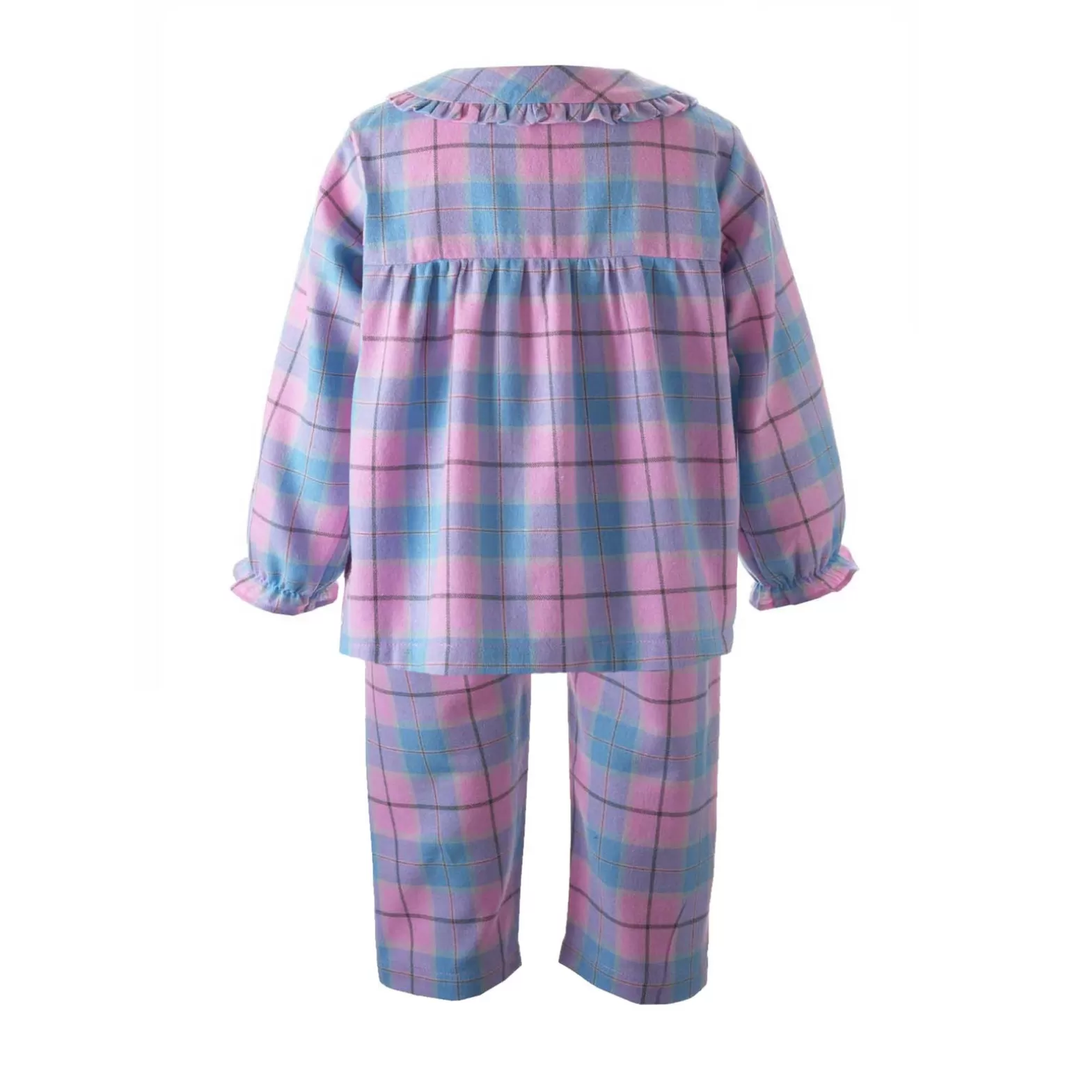 Rachel Riley Checked Flannel Babydoll Pyjamas | Baby Girl Pyjamas