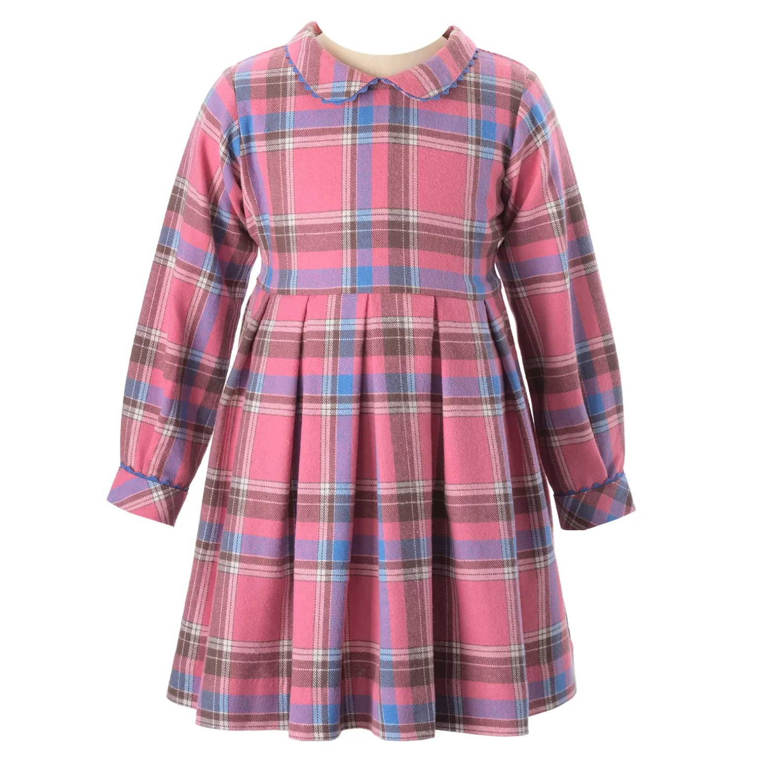 Rachel Riley Checked Pleated Dress | Girl Dresses