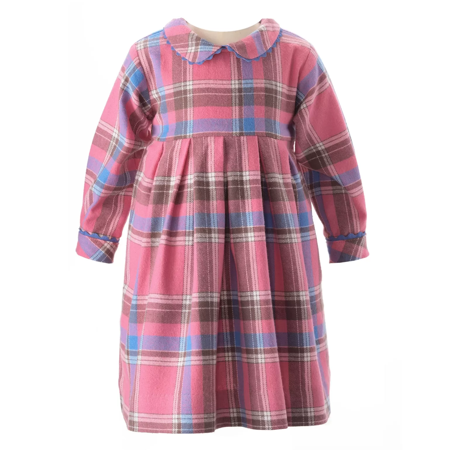 Rachel Riley Checked Pleated Dress & Bloomers | Baby Girl Dresses