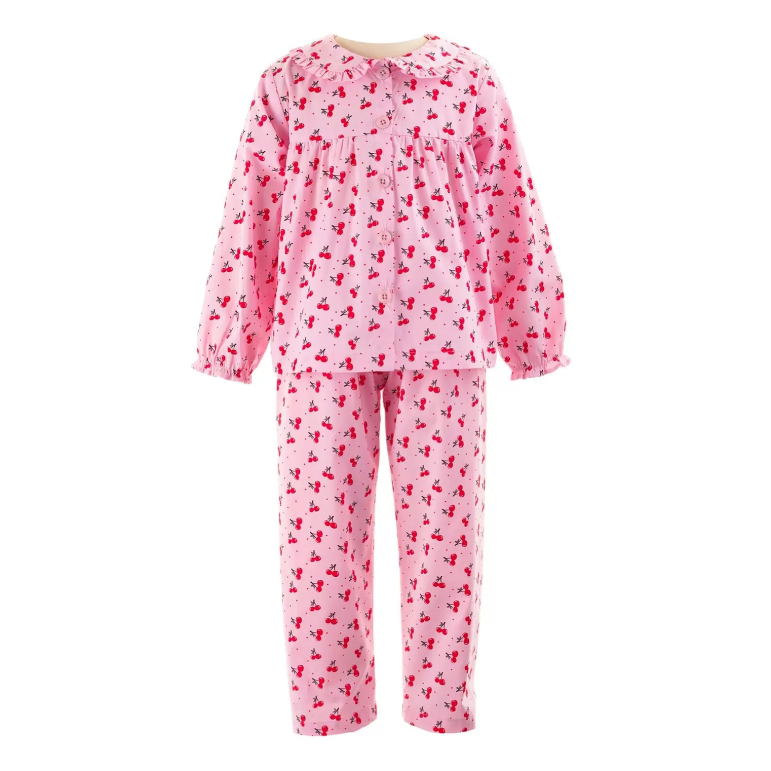 Rachel Riley Cherry Babydoll Pyjamas | Girl Pyjamas & Nightdresses