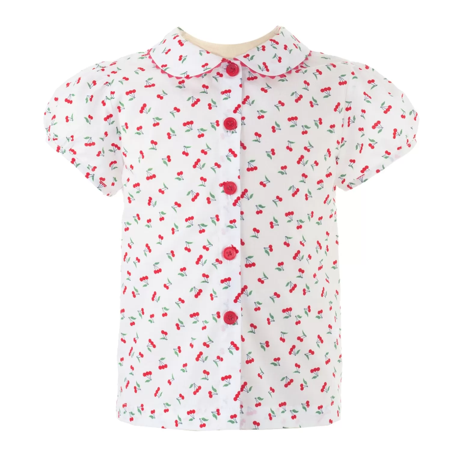 Rachel Riley Cherry Frill Blouse | Girl Dresses