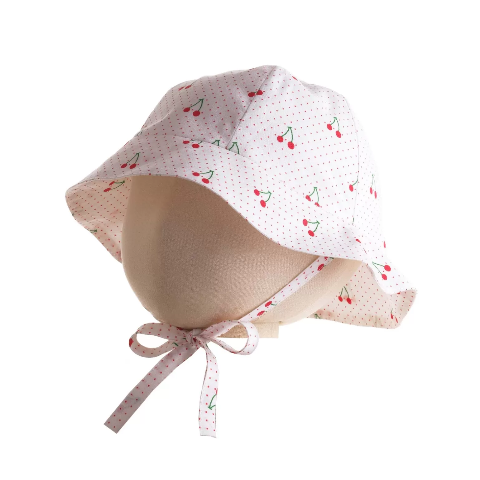 Rachel Riley Cherry Print Sunhat | Baby Girl Hats