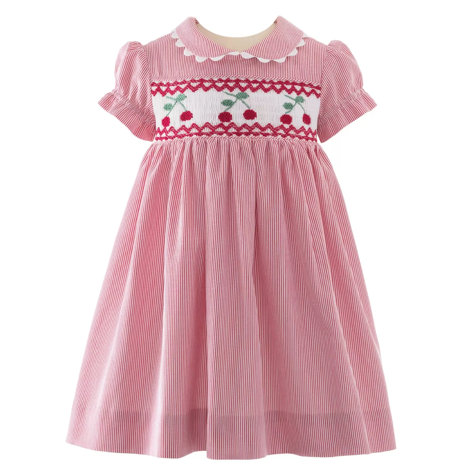 Rachel Riley Cherry Smocked Dress & Bloomers | Baby Girl Dresses