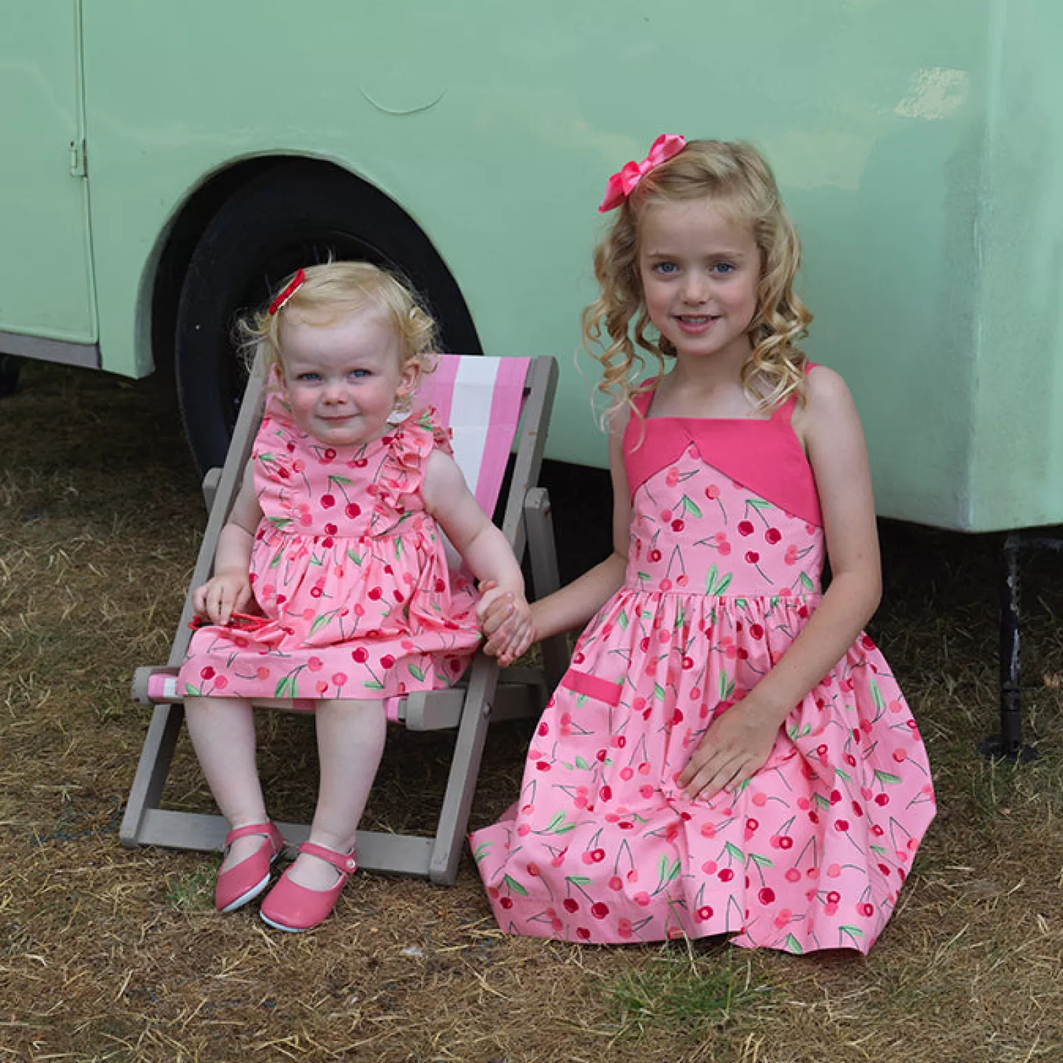 Rachel Riley Cherry Sundress & Bloomers | Baby Girl Dresses