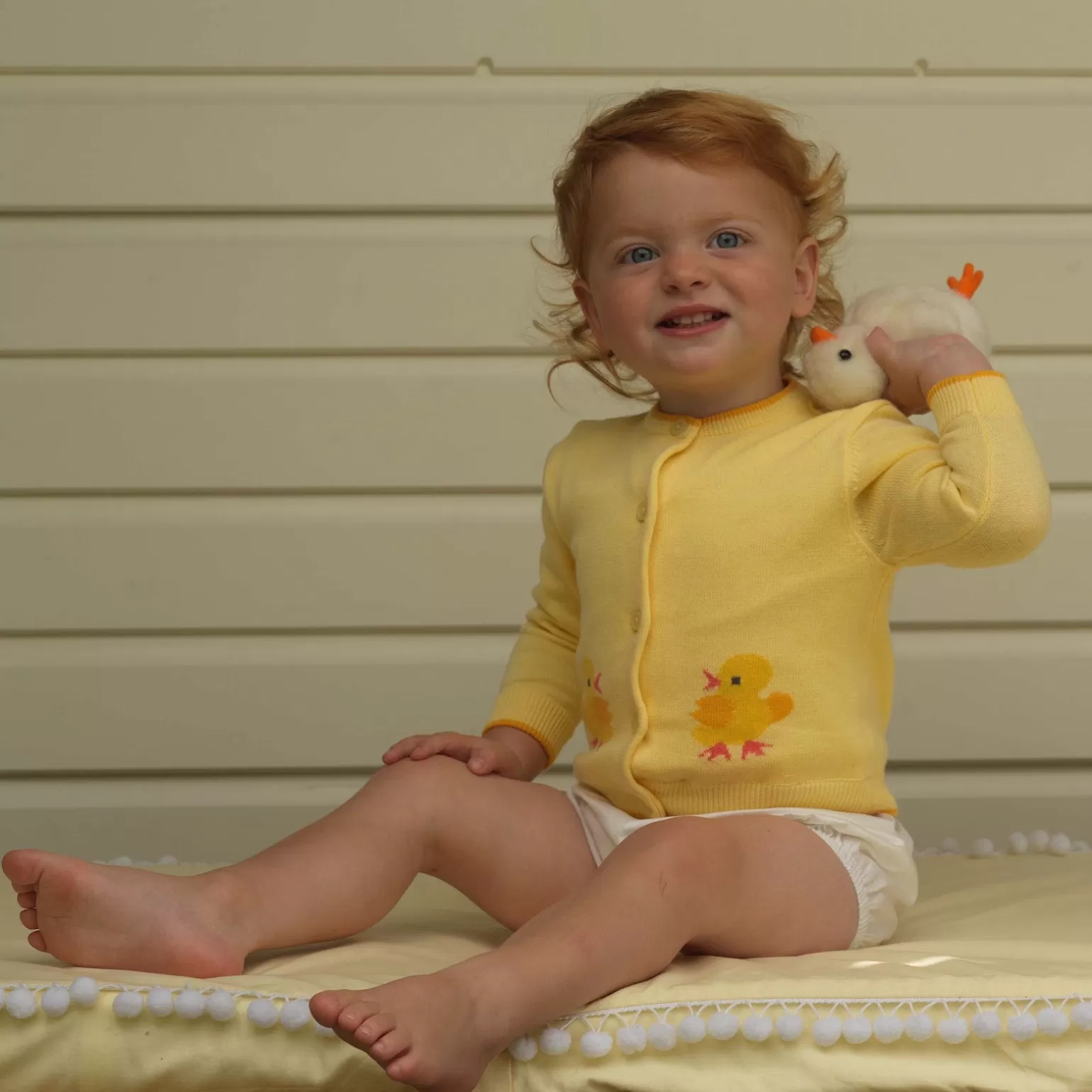 Rachel Riley Chick Cardigan | Baby Boy Newborn