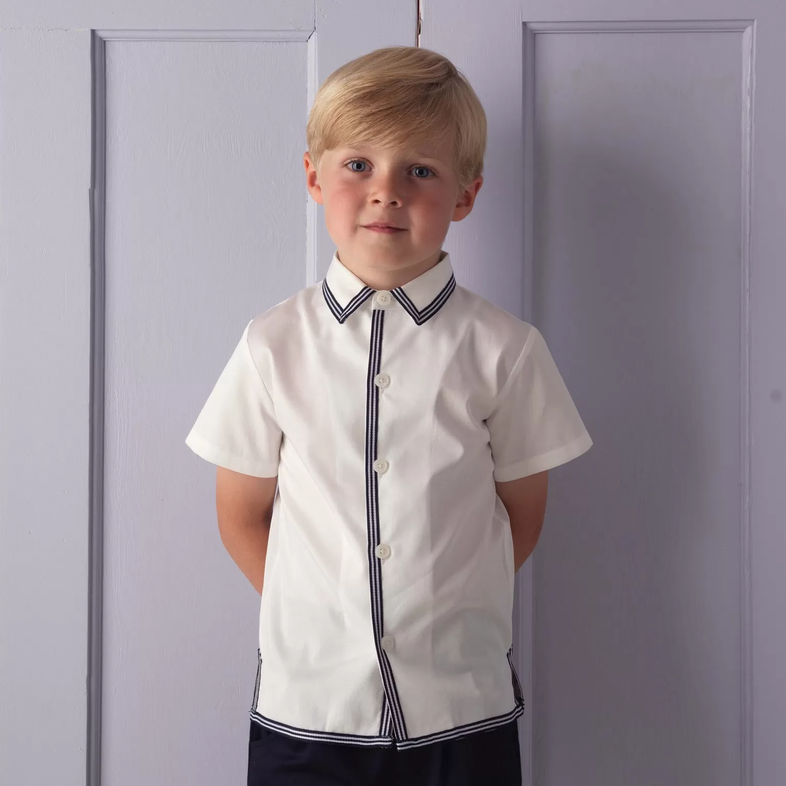 Rachel Riley Classic Short Sleeve Shirt | Boy Shirts & Tops