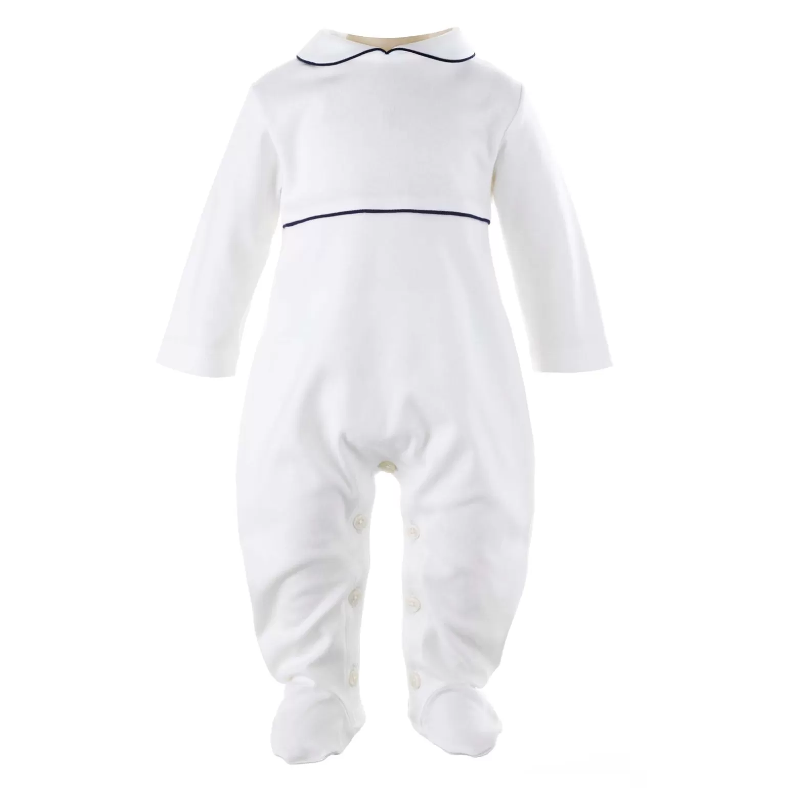 Rachel Riley Classic Trim Babygro | Baby Boy Babygros & Babysuits