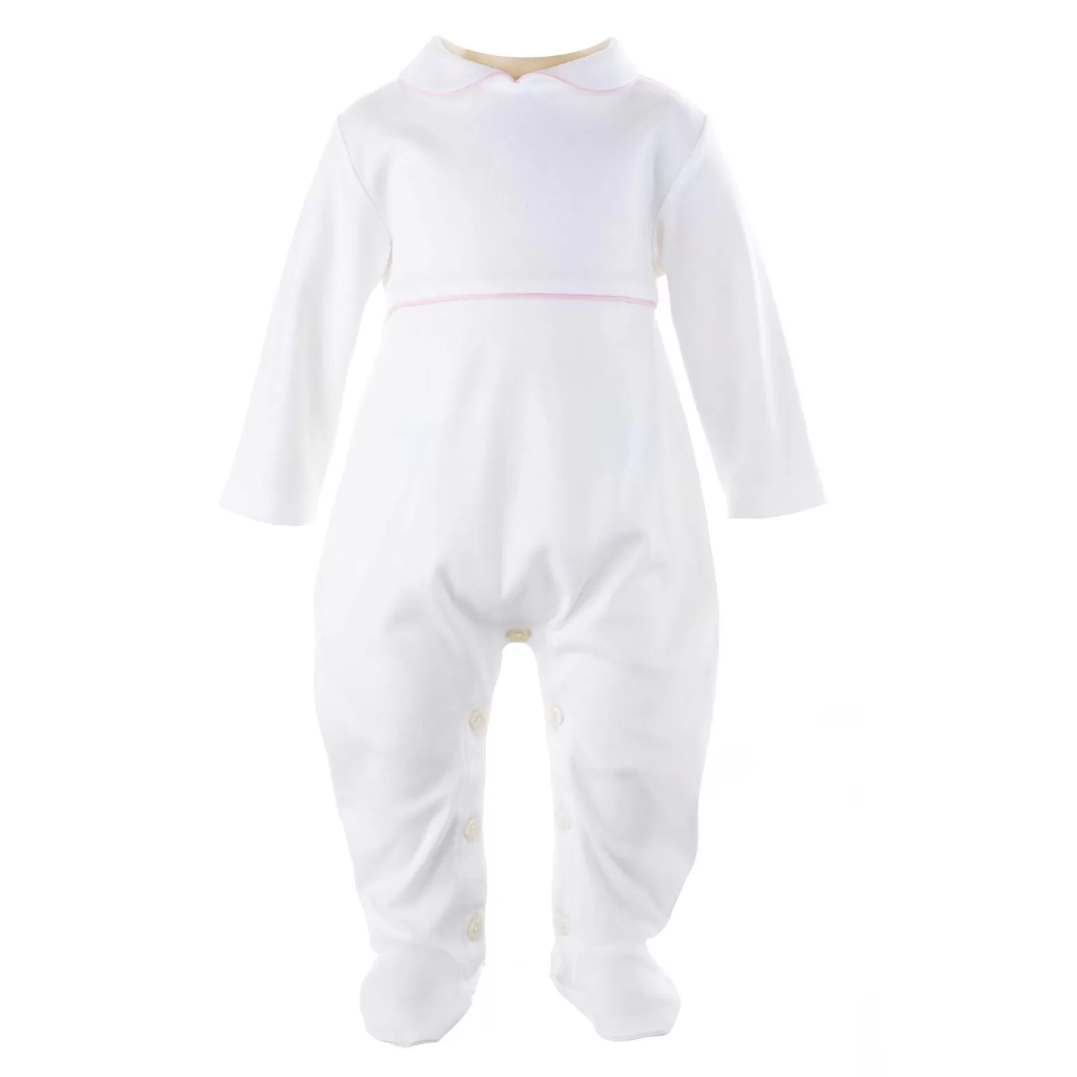 Rachel Riley Classic Trim Babygro | Baby Girl Newborn