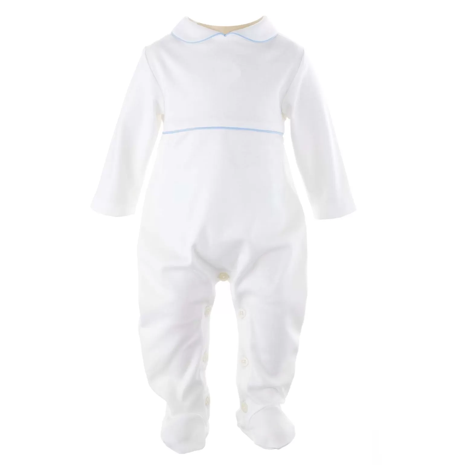 Rachel Riley Classic Trim Babygro | Baby Boy Newborn
