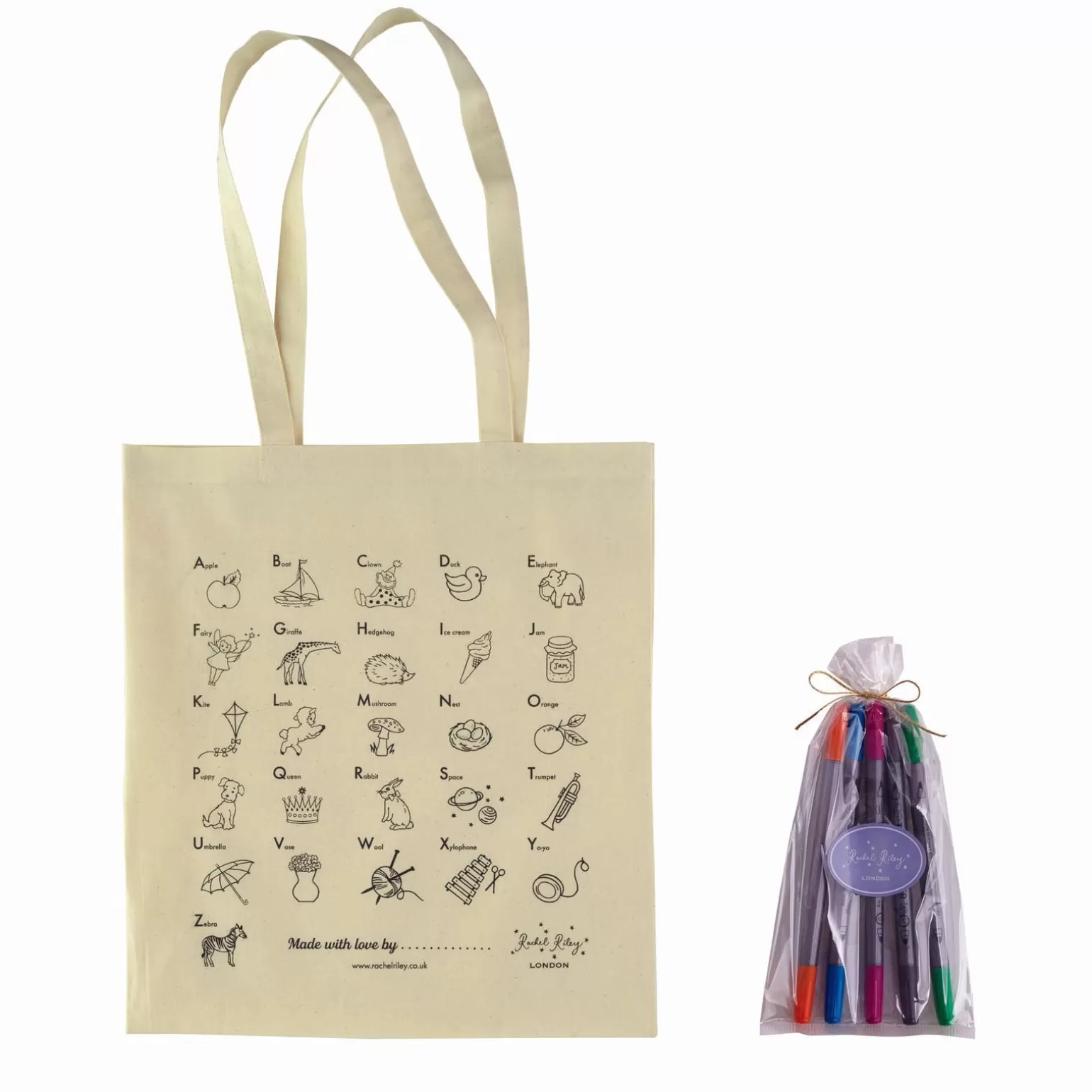 Rachel Riley Colouring Bag & Textile Markers | Stationery & Crafts