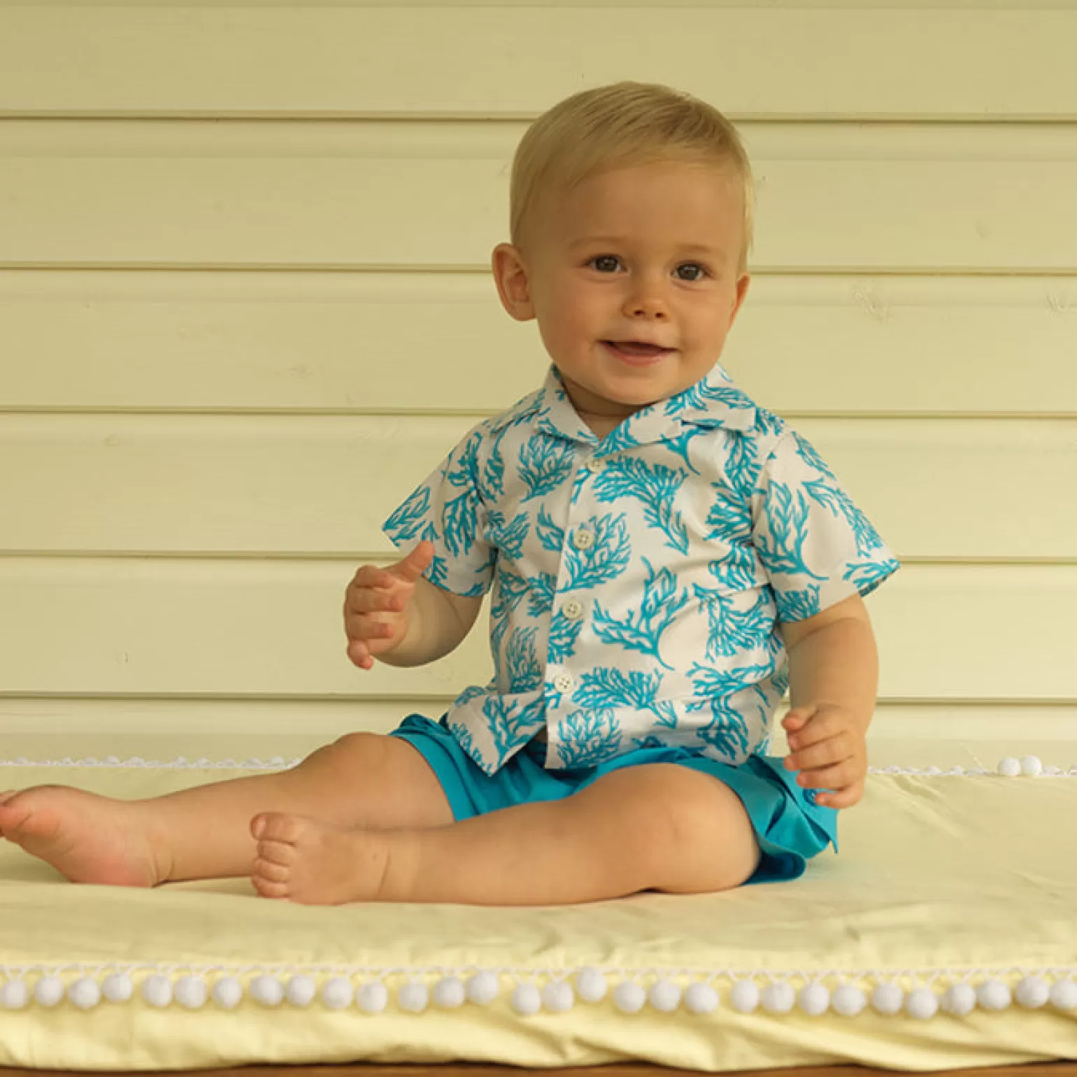 Rachel Riley Coral Shirt | Baby Boy Sets & Outfits
