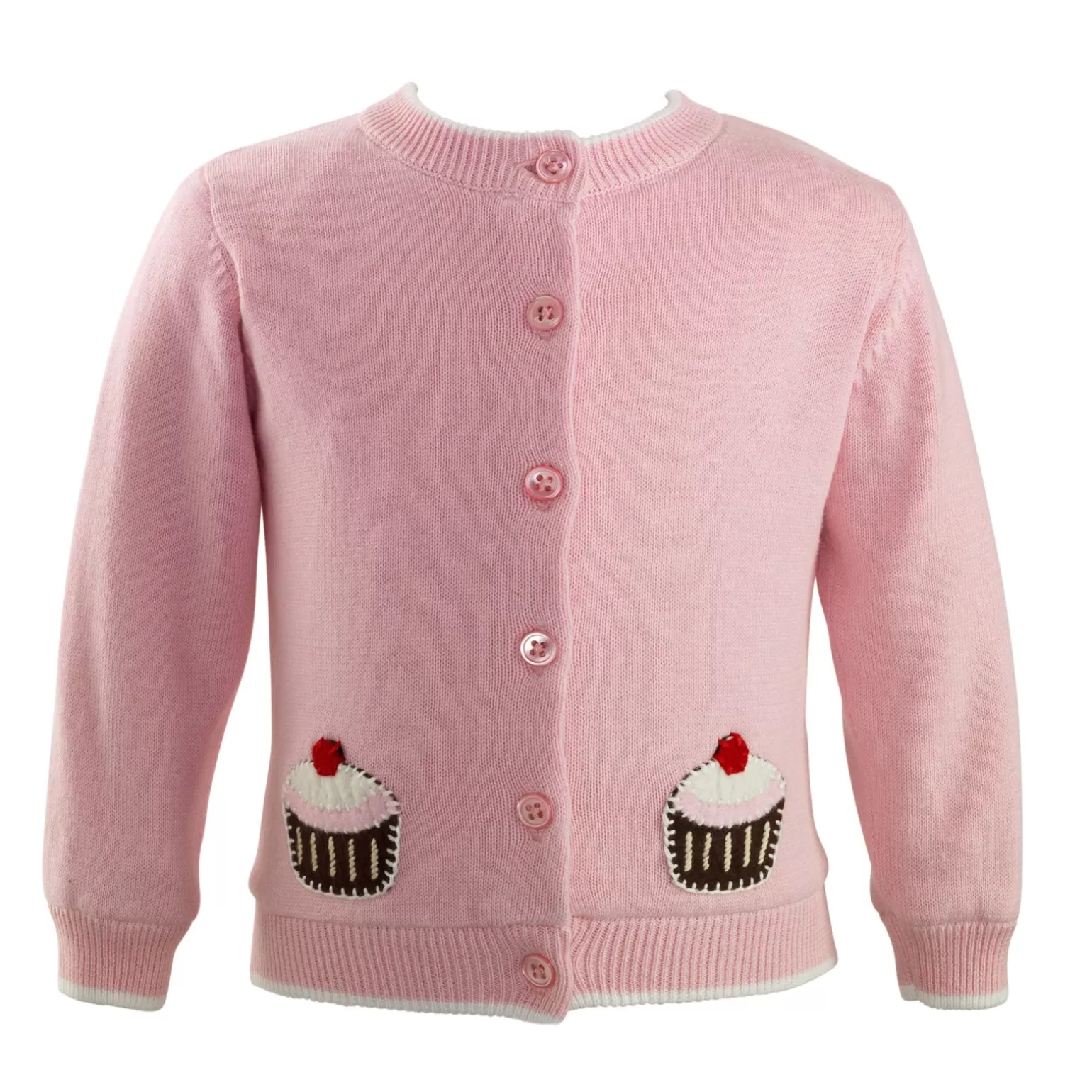 Rachel Riley Cupcake Applique Cardigan | Baby Girl Knitwear
