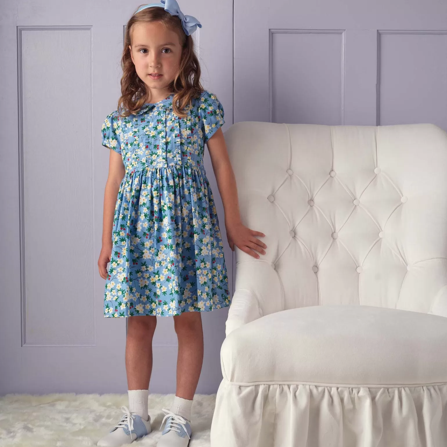 Rachel Riley Daisy Bloom Frill Dress | Girl Dresses