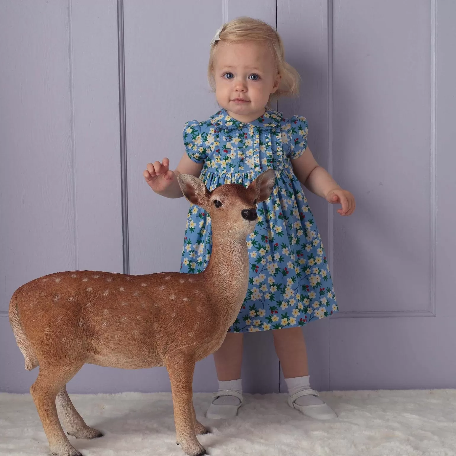 Rachel Riley Daisy Bloom Frill Dress & Bloomers | Baby Girl Dresses
