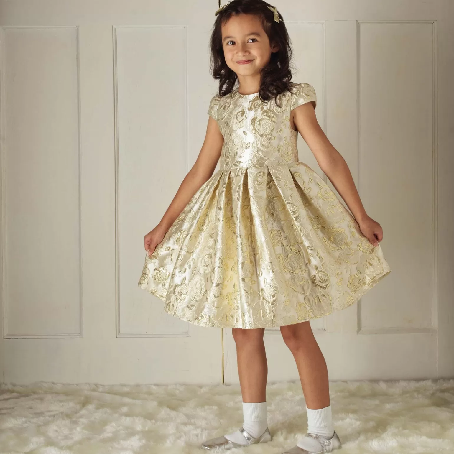 Rachel Riley Damask Dress | Girl Dresses