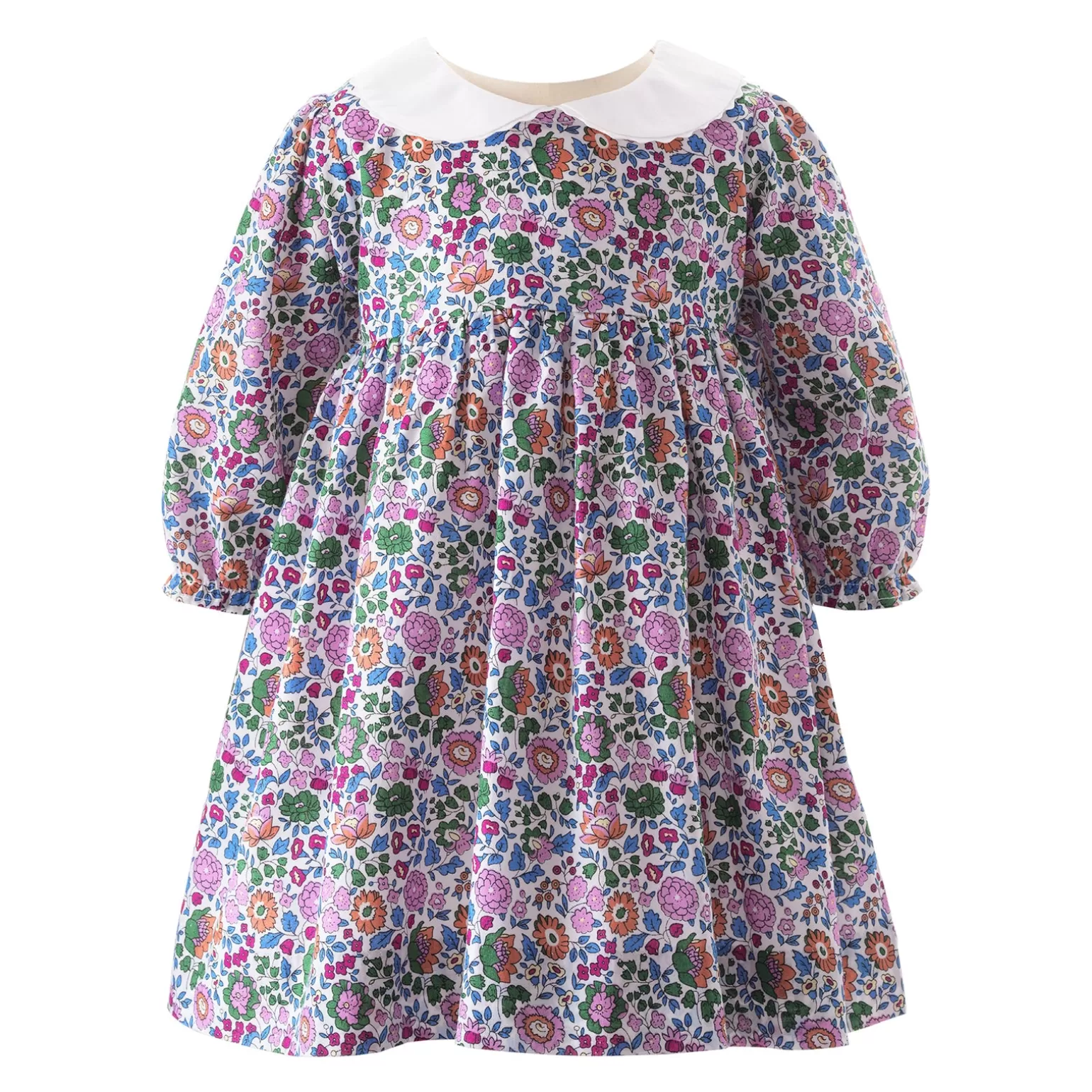 Rachel Riley Ditsy Floral Collared Dress & Bloomers | Baby Girl Dresses
