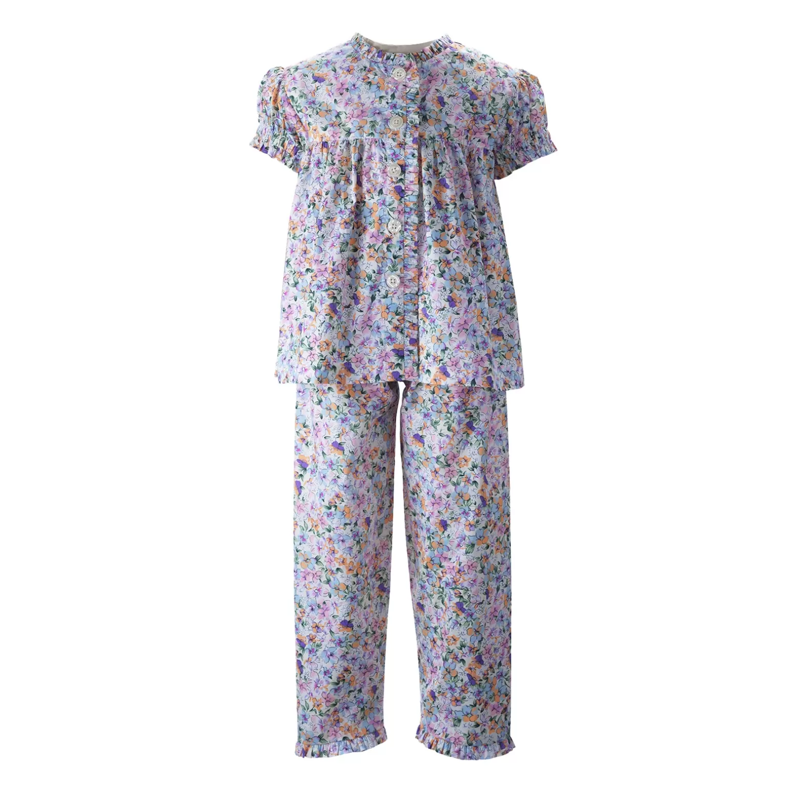 Rachel Riley Ditsy Floral Frill Pyjamas | Girl Pyjamas & Nightdresses